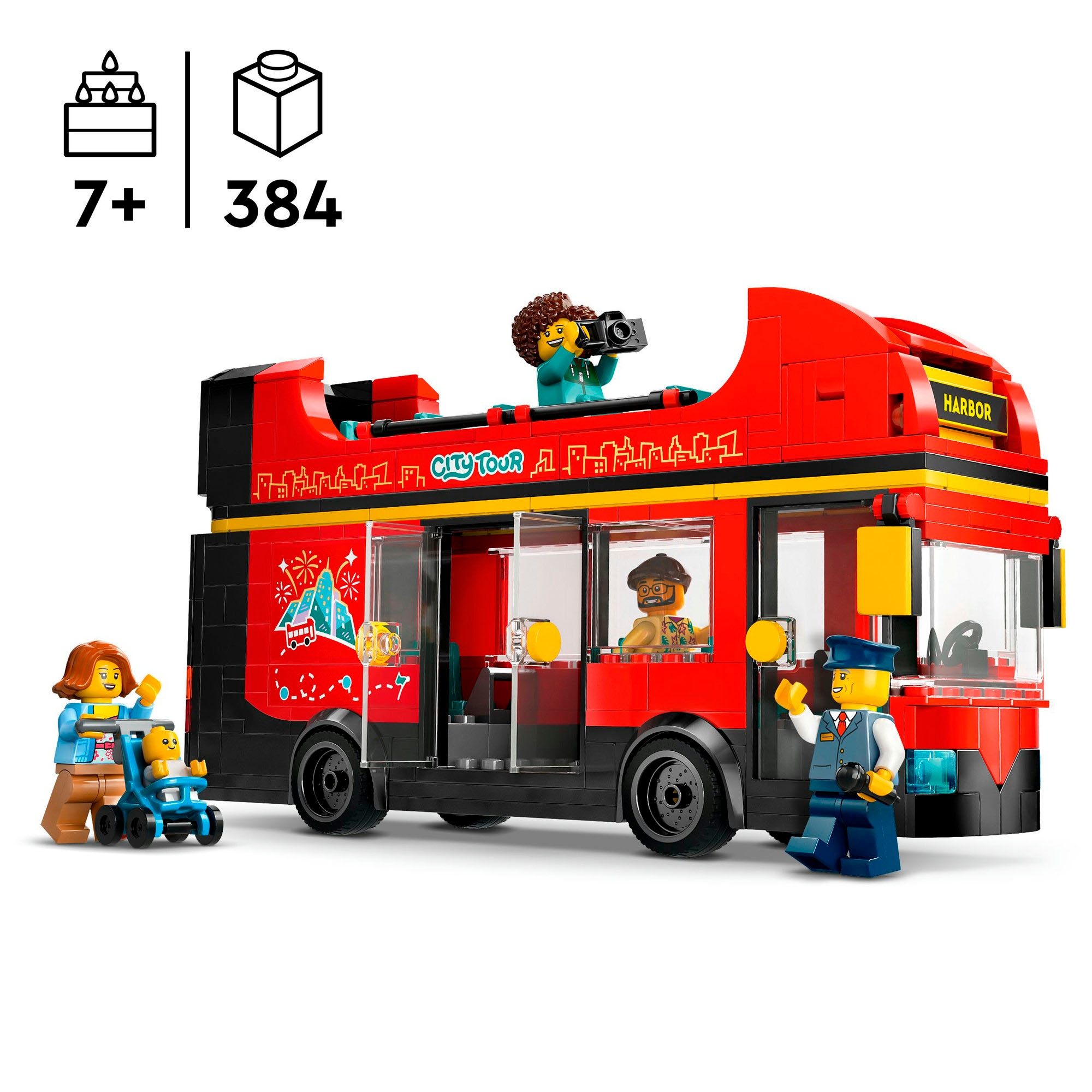 LEGO® Pions de construction »Doppeldeckerbus (60407), LEGO City« Made in Europe