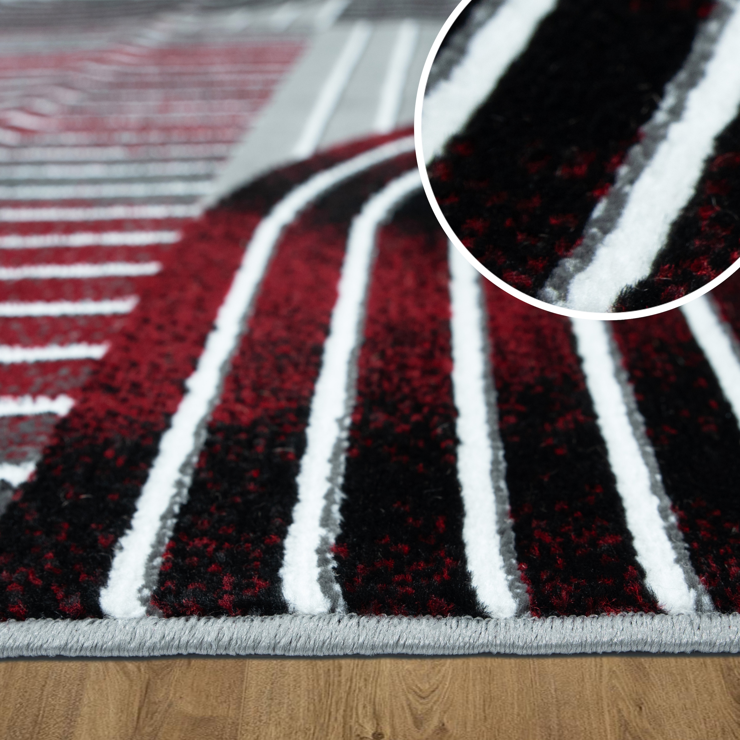 GOODproduct Teppich »Lysandra« rechteckig 8 mm Höhe 3D-Effekt, softer Kurzflor, pflegeleicht, leichter Glanz, Scandi-Look