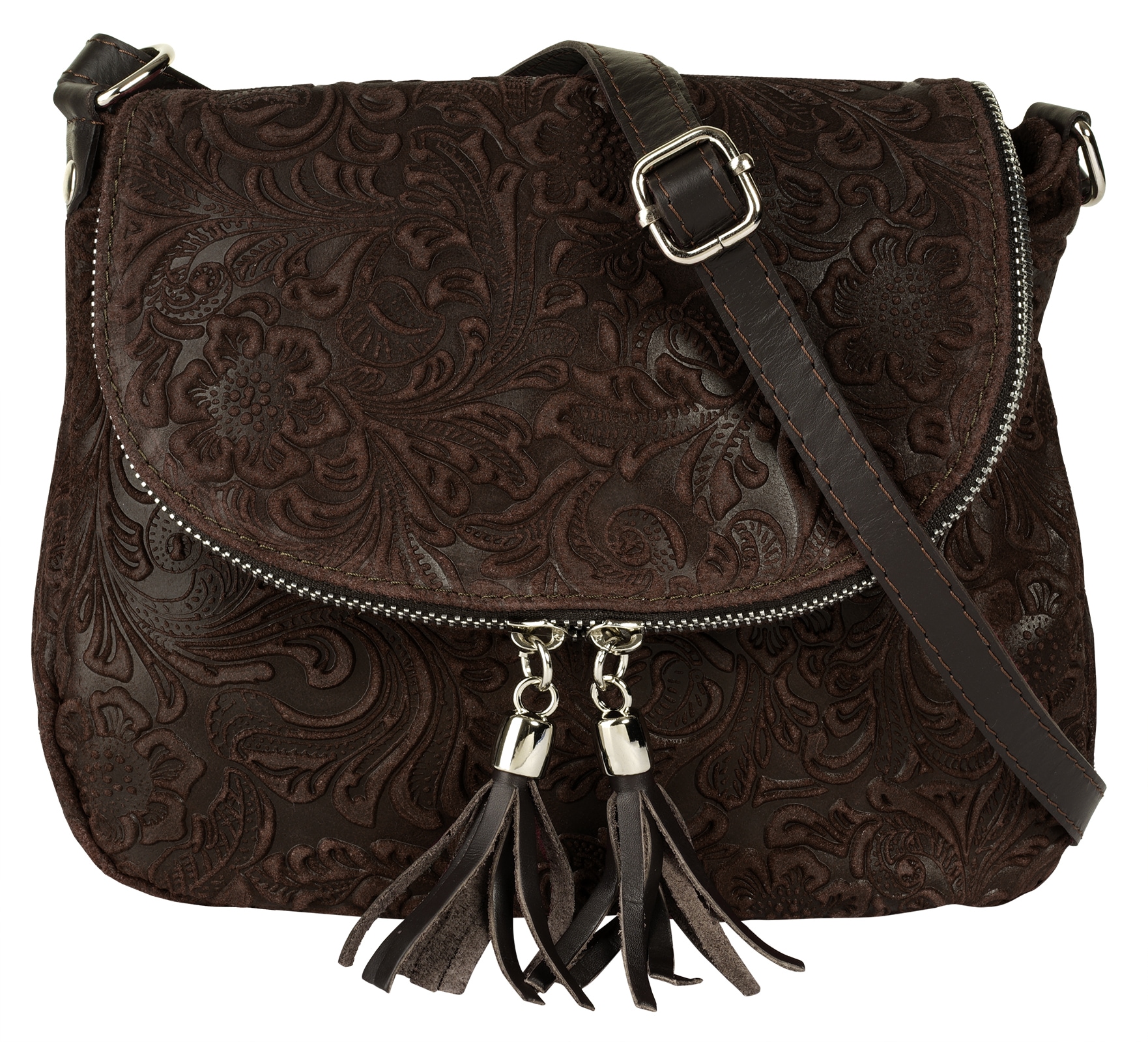 Image of Samantha Look Umhängetasche echt Leder, Made in Italy