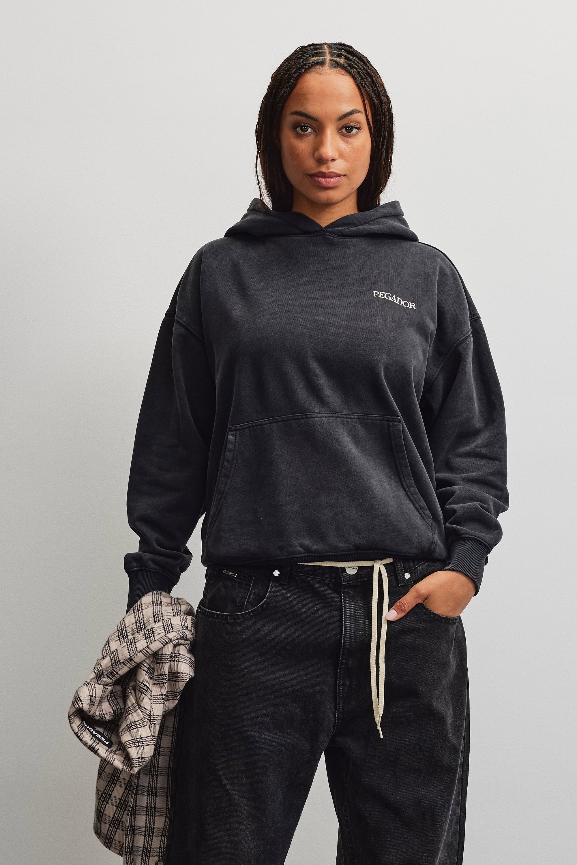Image of PEGADOR Kapuzensweatshirt "ASTI OVERSIZED HOODIE", Baumwollmischung, oversize