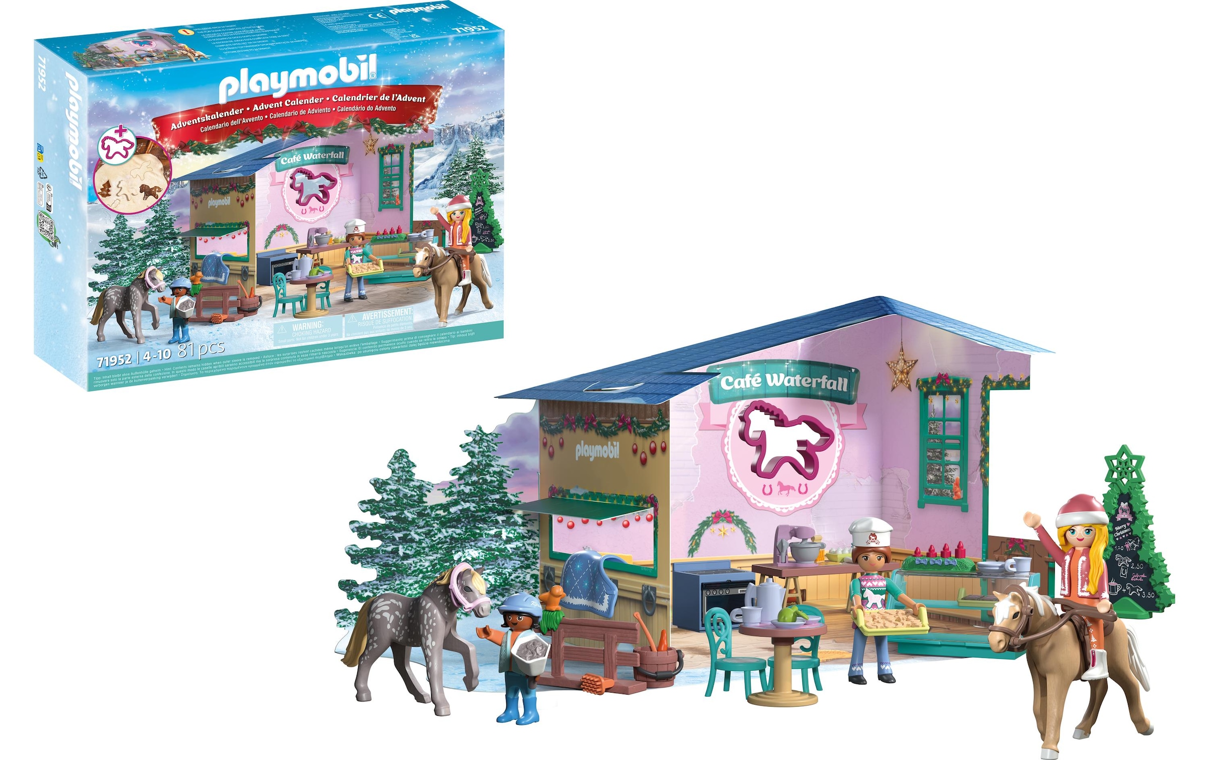 Playmobil® Adventskalender »Weihnachtsbacken im Reitercafé« ab 4 Jahren