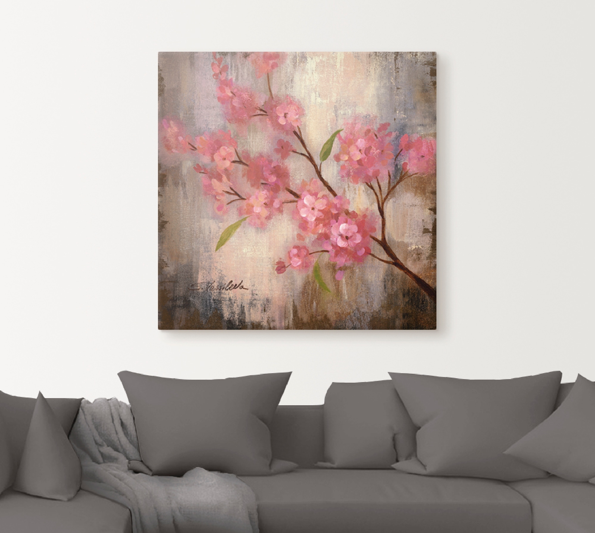 Artland Tableau sur toile »Kirschblüte II« 1 cuis tlg. auf Holzrahmen gespannt