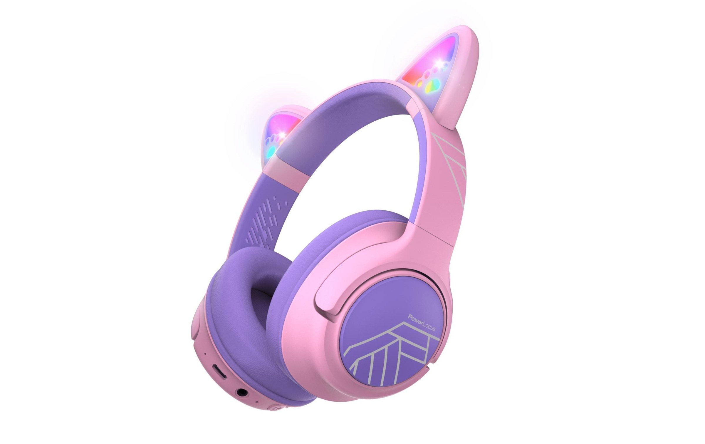 Image of PowerLocus Bluetooth-Kopfhörer "PowerLocus Cat Ears" Bluetooth USB mit eingebautem Mikrofon