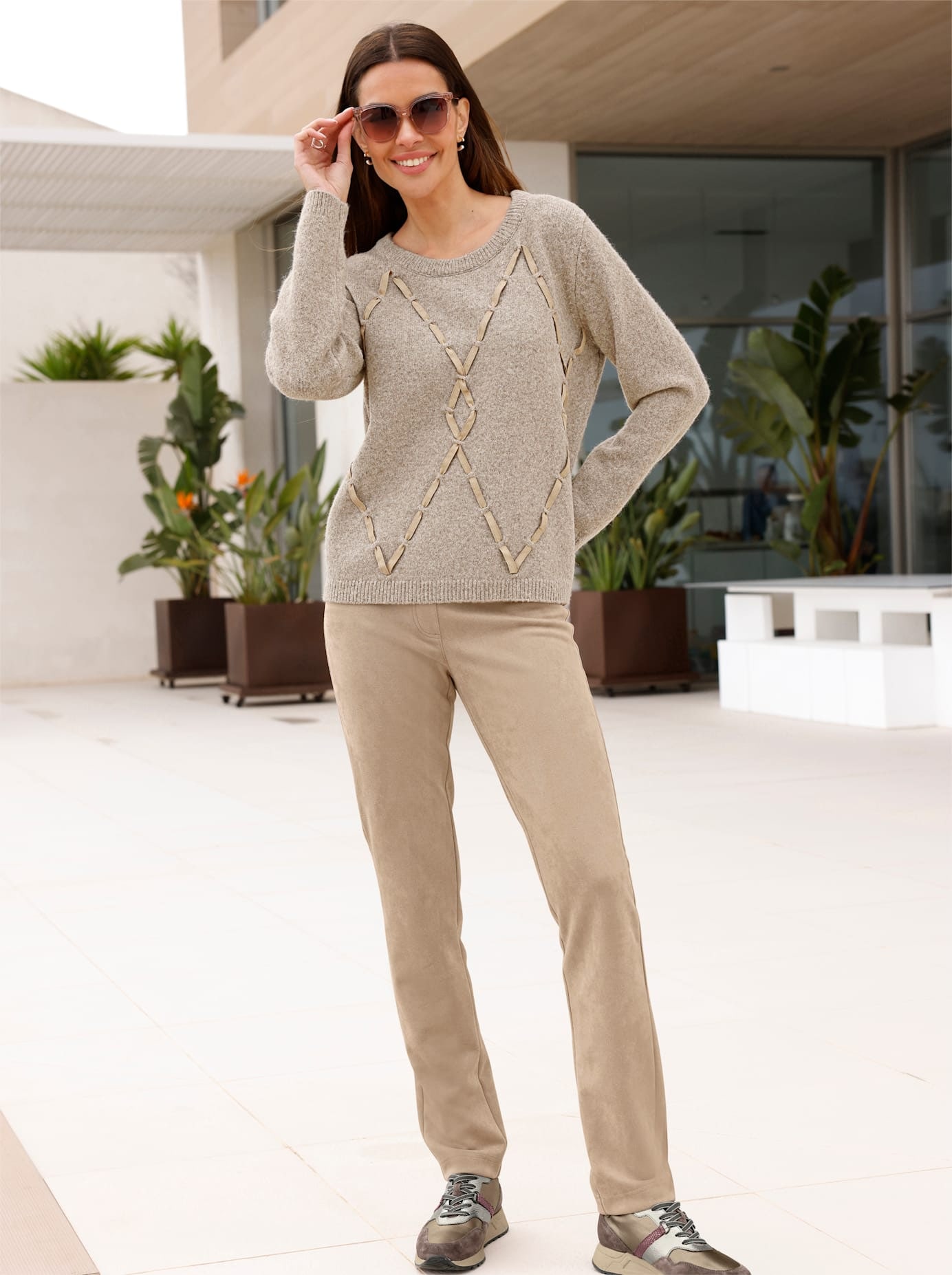 heine Pantalon imitation cuir