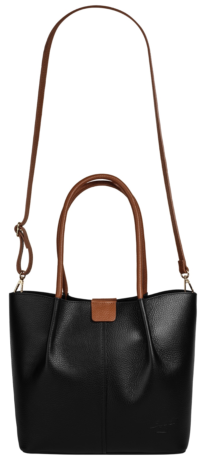 Samantha Look Sac à bandoulière Cuir véritable, fabriqué en Italie