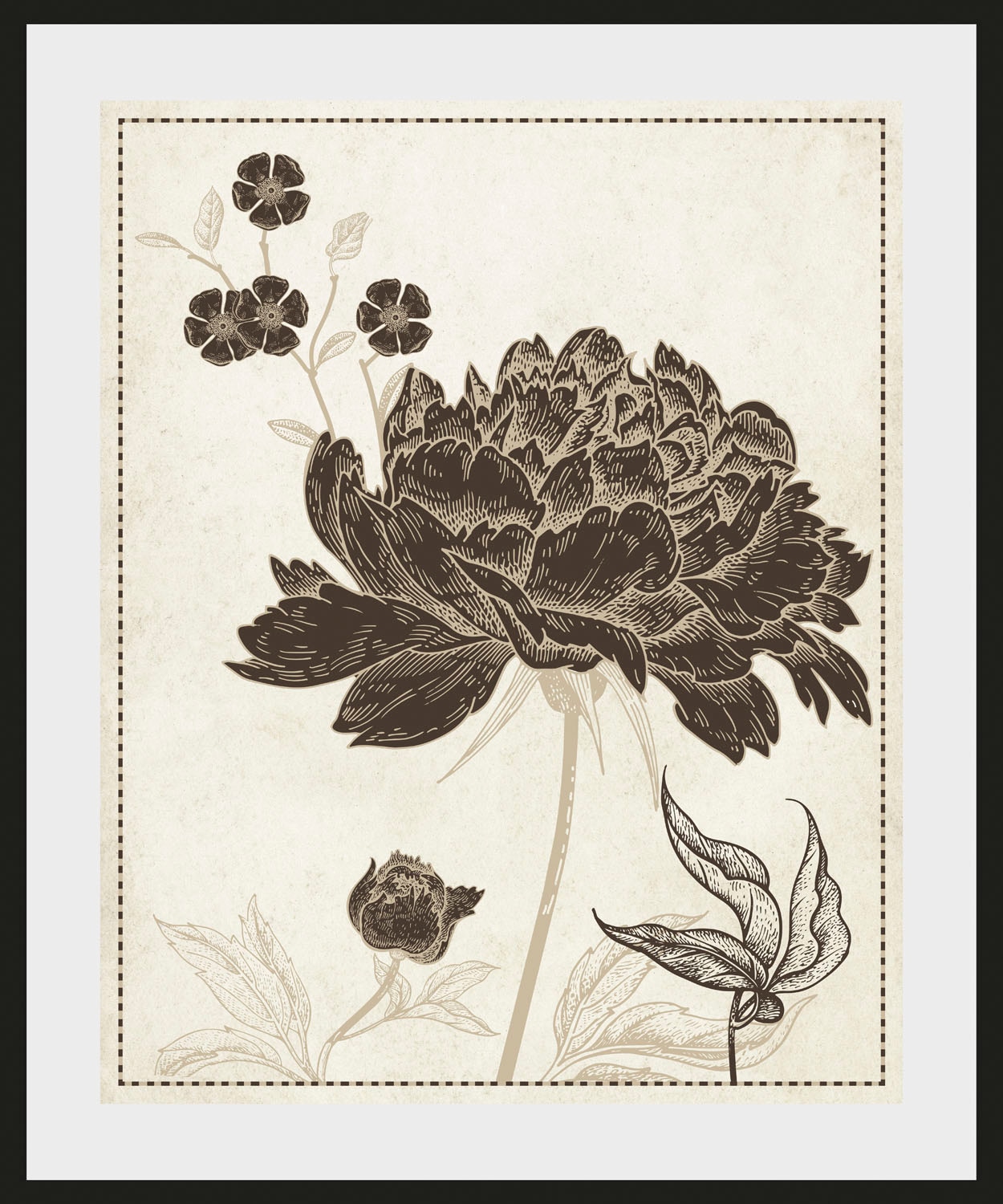 queence Bild »Russel« Blumen | Kunst | Pflanzen | historische Ereignisse 1 Stk. tlg. HD Premium Poster-Druck inkl. Holzrahmen