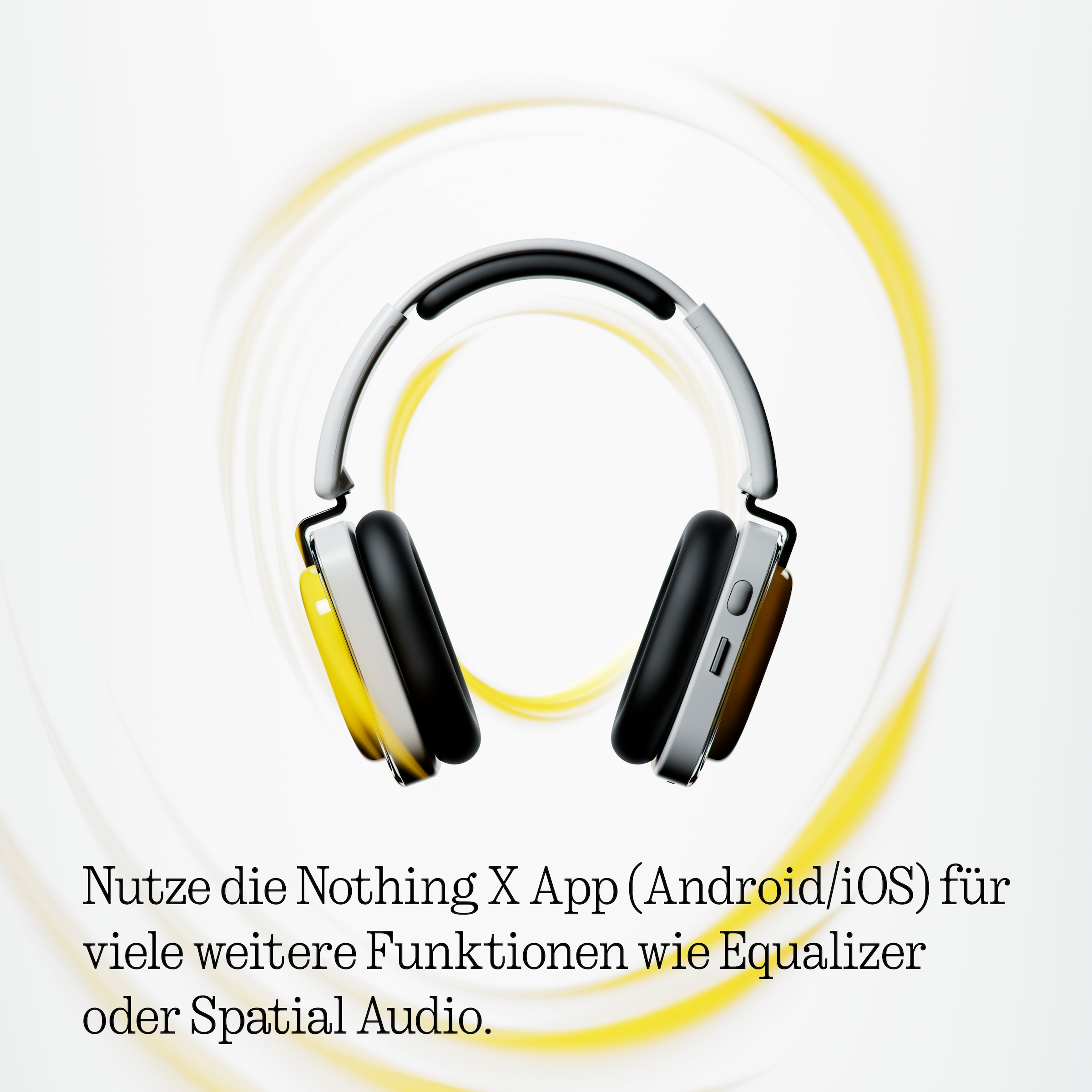 NOTHING Casque »Headphone (a)« Active Noise Cancelling (ANC) | Hi-Res | fonction mains libres | mode transparence