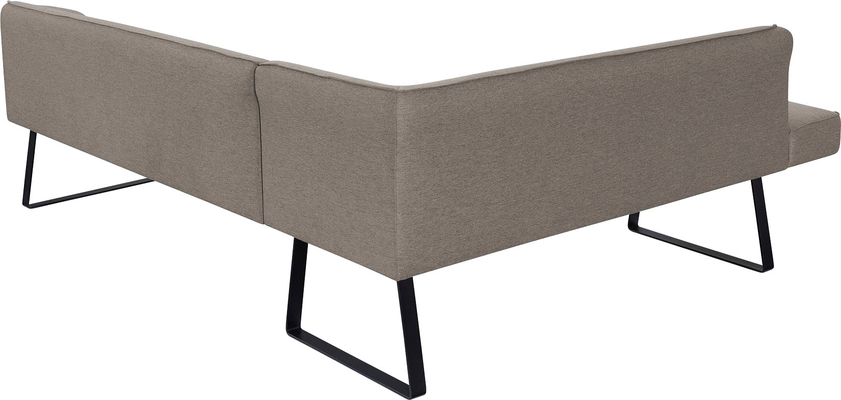 exxpo - sofa fashion Banc d'angle »Americano« mit Keder und Metallfüssen, Bezug in verschiedenen Qualitäten
