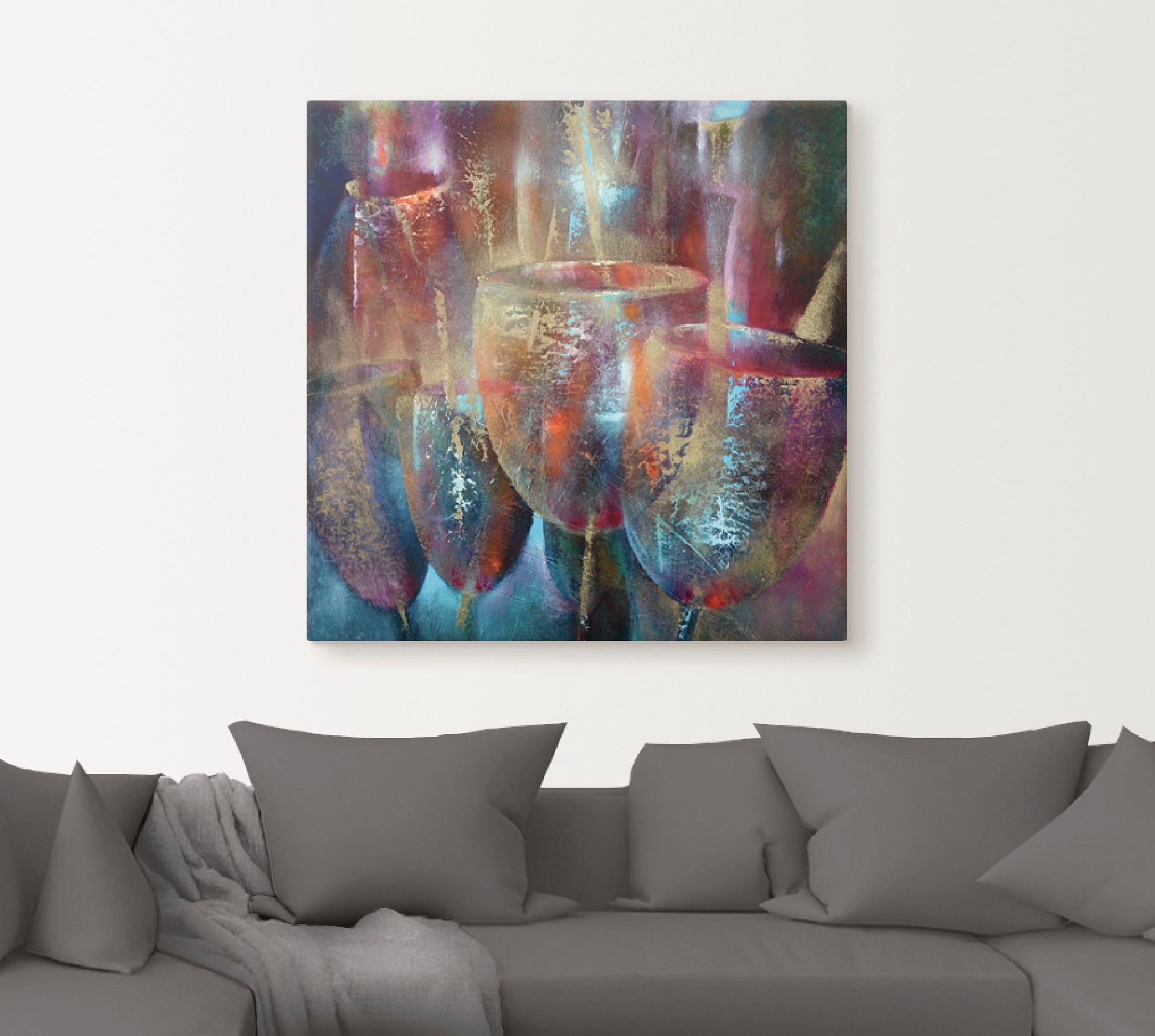 Artland Tableau sur toile »Reflektion« 1 cuis tlg. auf Holzrahmen gespannt