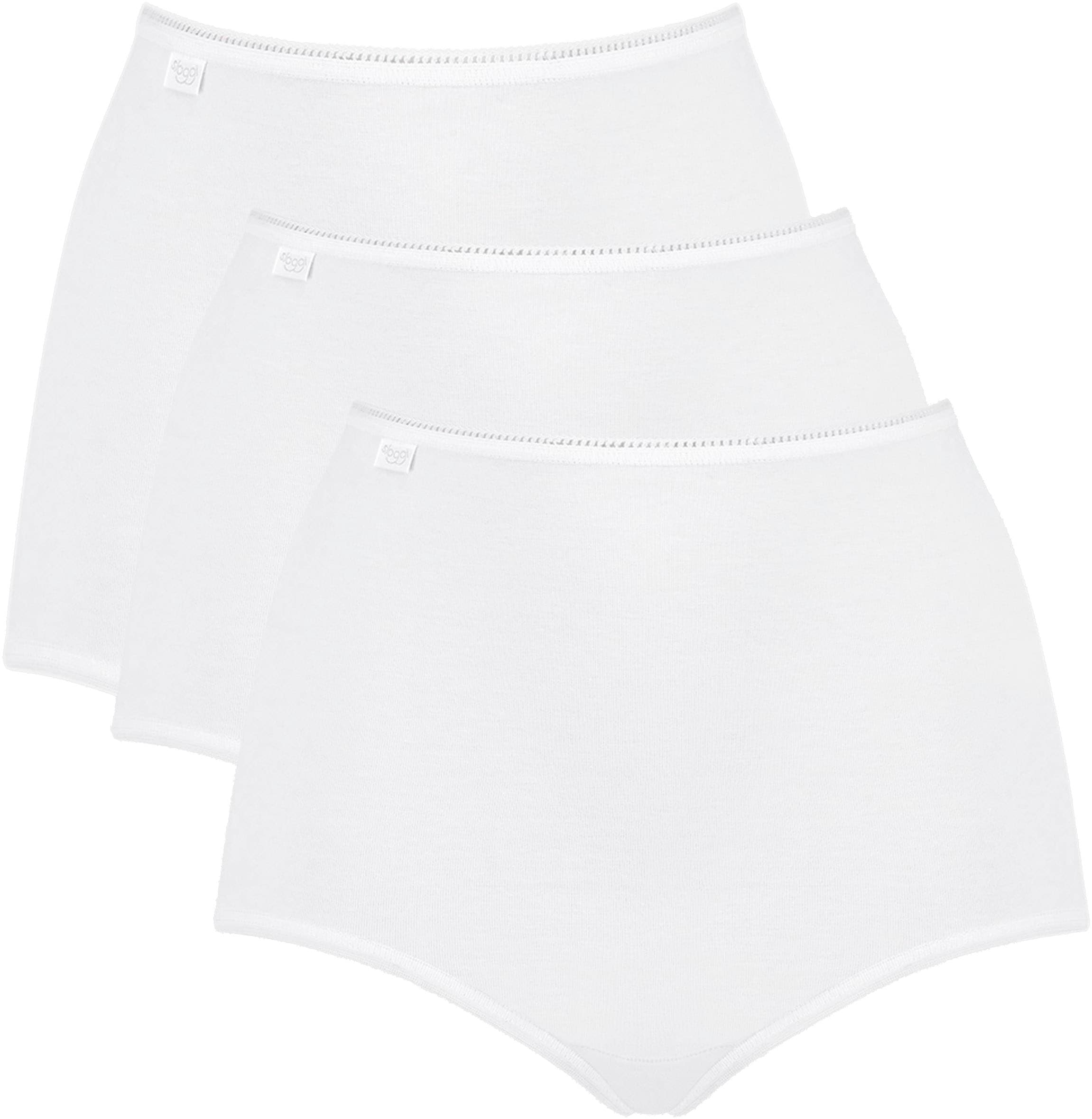 Image of sloggi Maxislip "24/7 Cotton" 3er Pack, höher geschnittene Passform, elastisch, Spitze, blickdicht, weich