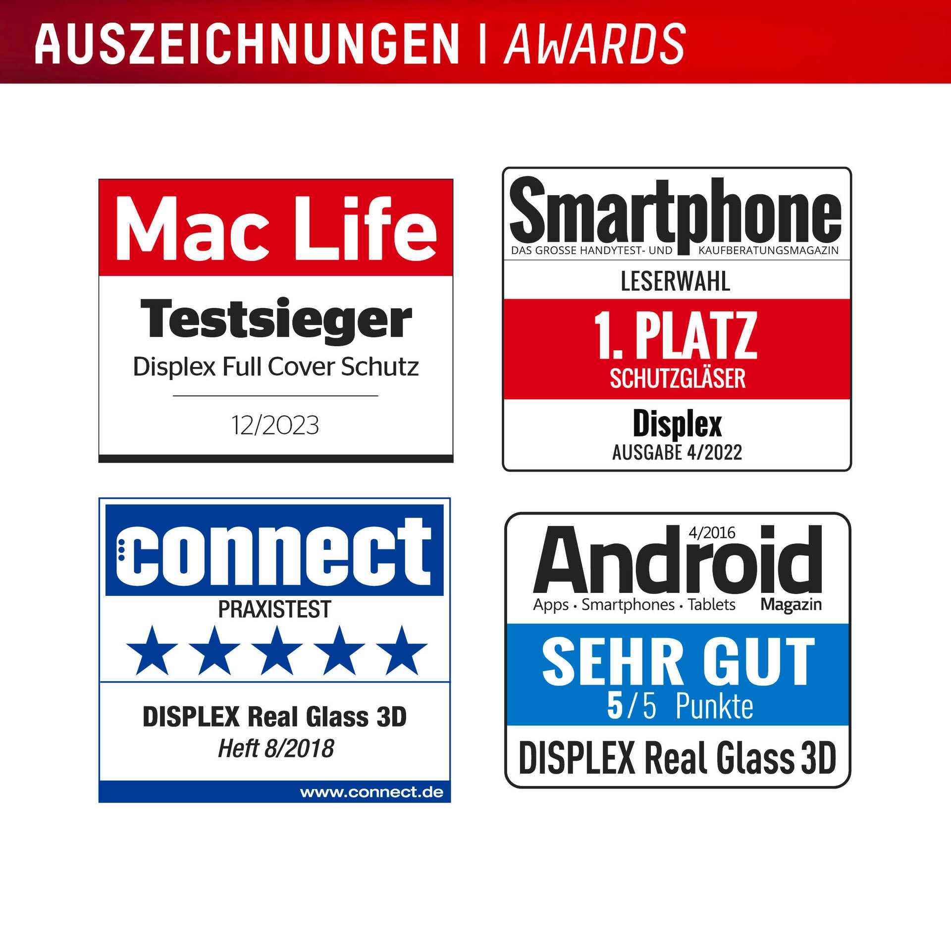 Displex Displayschutzglas »Premium Glass Full Cover«, für Apple iPhone 16, (1 St.), Displayschutzfolie, Schutzfolie, Bildschirmschutz, kratz- & stossfest