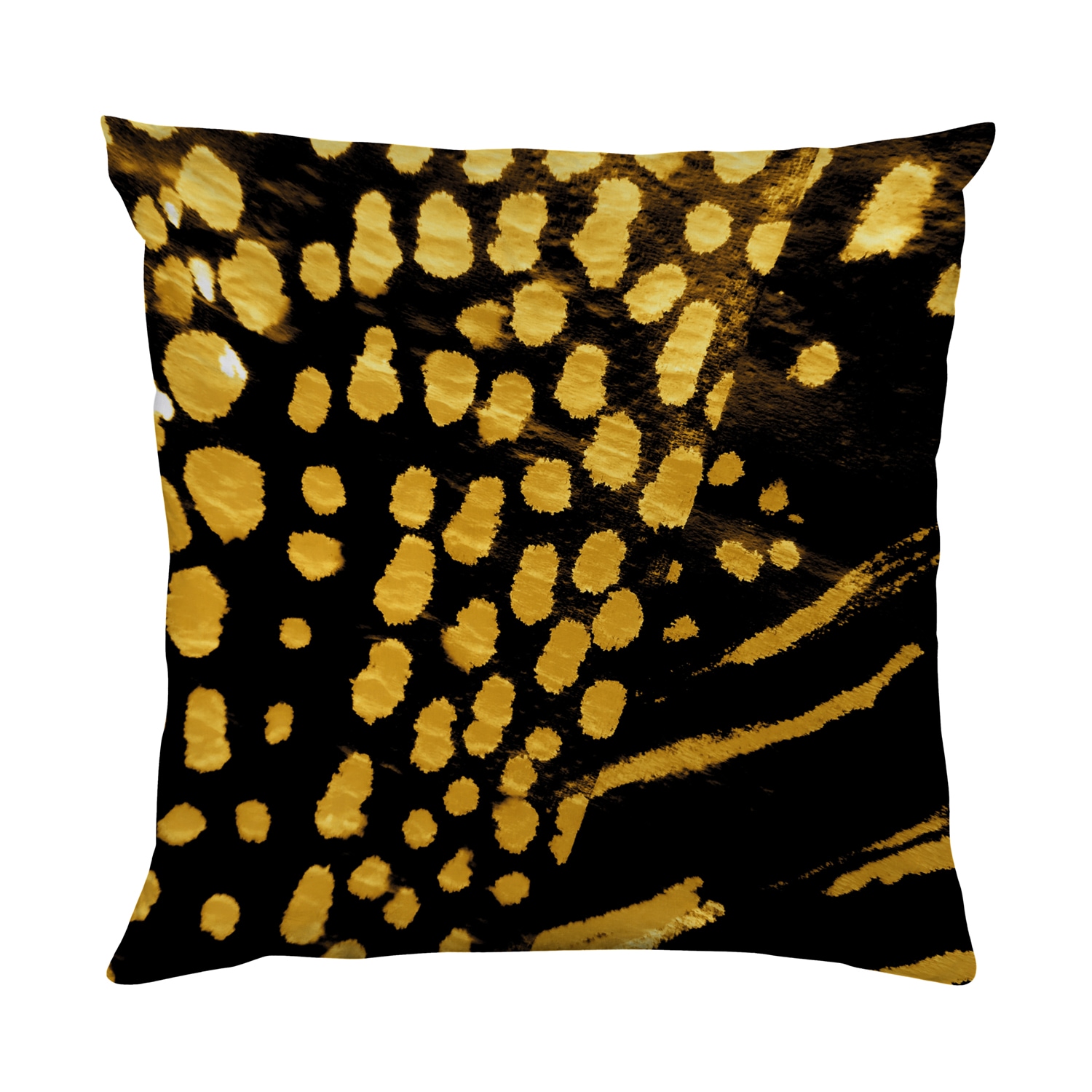 Image of queence Dekokissen "Abstraktes Muster Gold" Beidseitig bedruckte Kissenhülle, Kissen 40x40cm, inkl. Reissverschluss