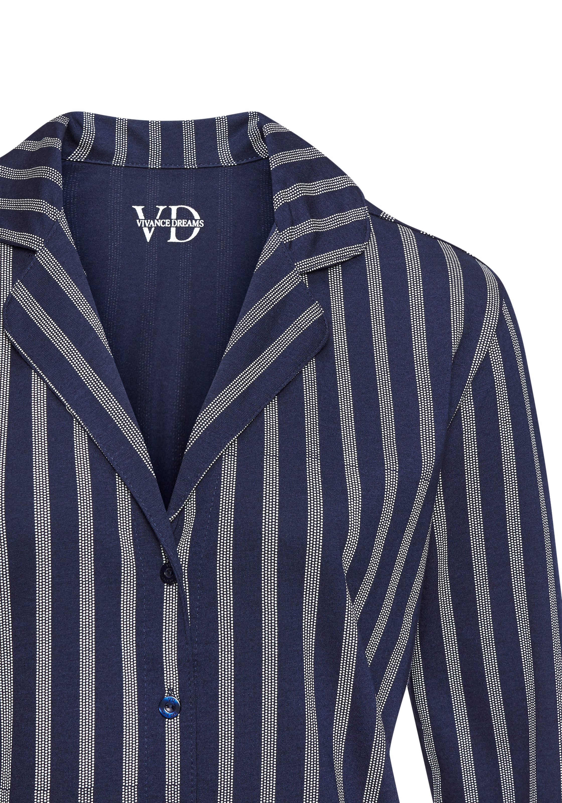 Vivance Dreams Pyjamaoberteil Mit schönem Alloverdruck