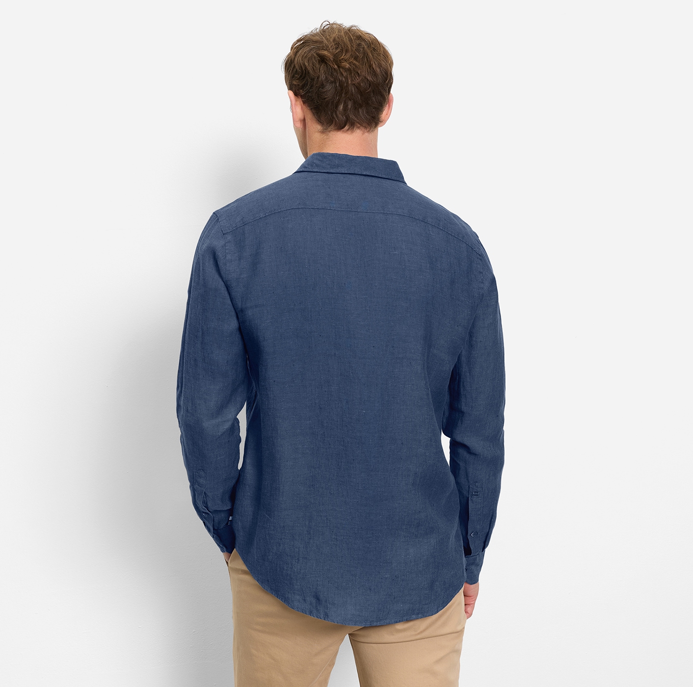 OLYMP Chemise en lin Kentkragen, casual