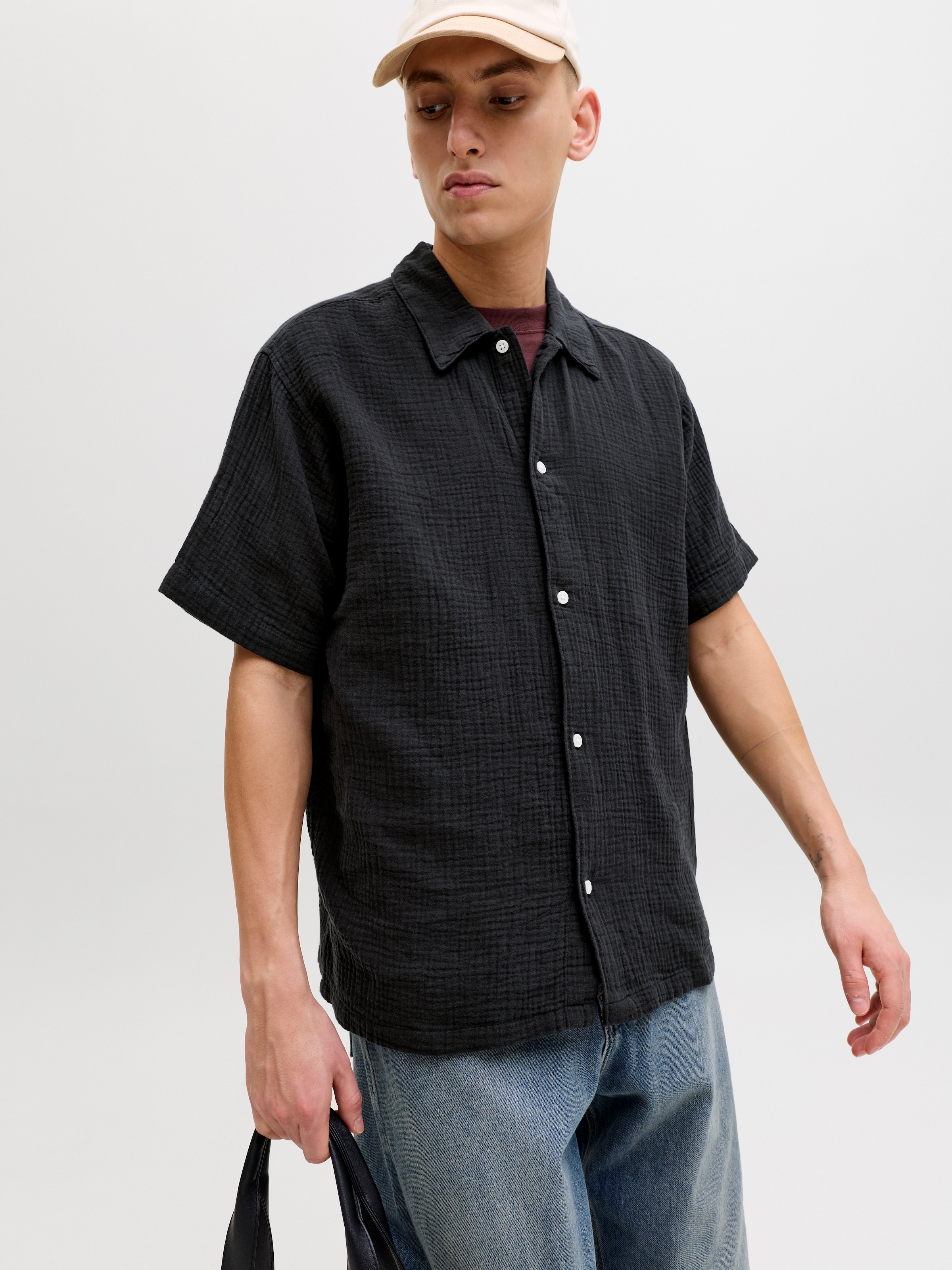 Jack & Jones Chemise à manches courtes »JORNANTUCKET DOUBLE CLOTH SHIRT SS EA26«