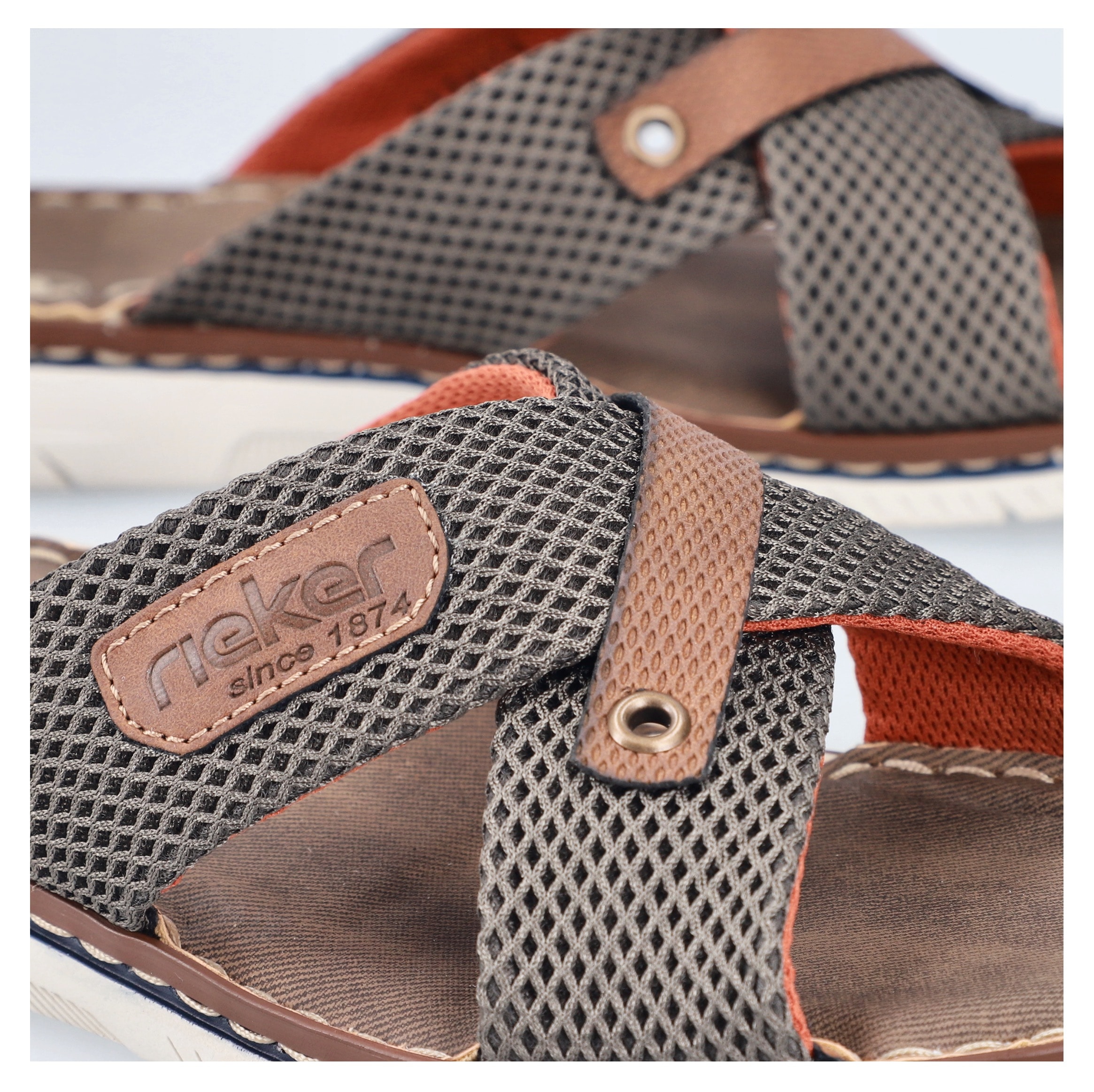 Rieker Pantolette  Sommerschuh, Hausschuh, Strandschuh zum Schlupfen