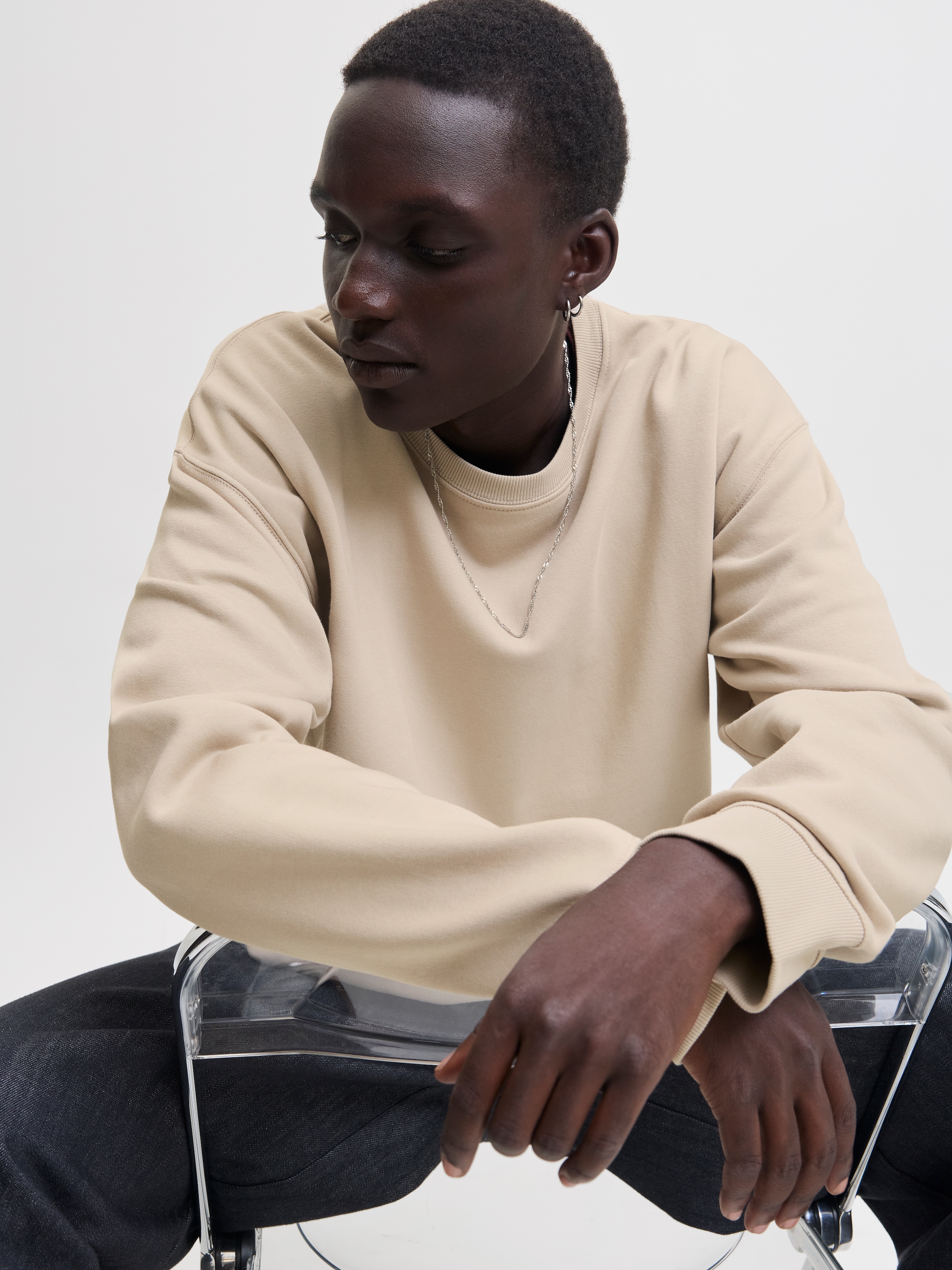 Jack & Jones Sweatshirt »JJEACE SWEAT CREW NECK NOOS«, Baumwollmischung, locker geschnitten
