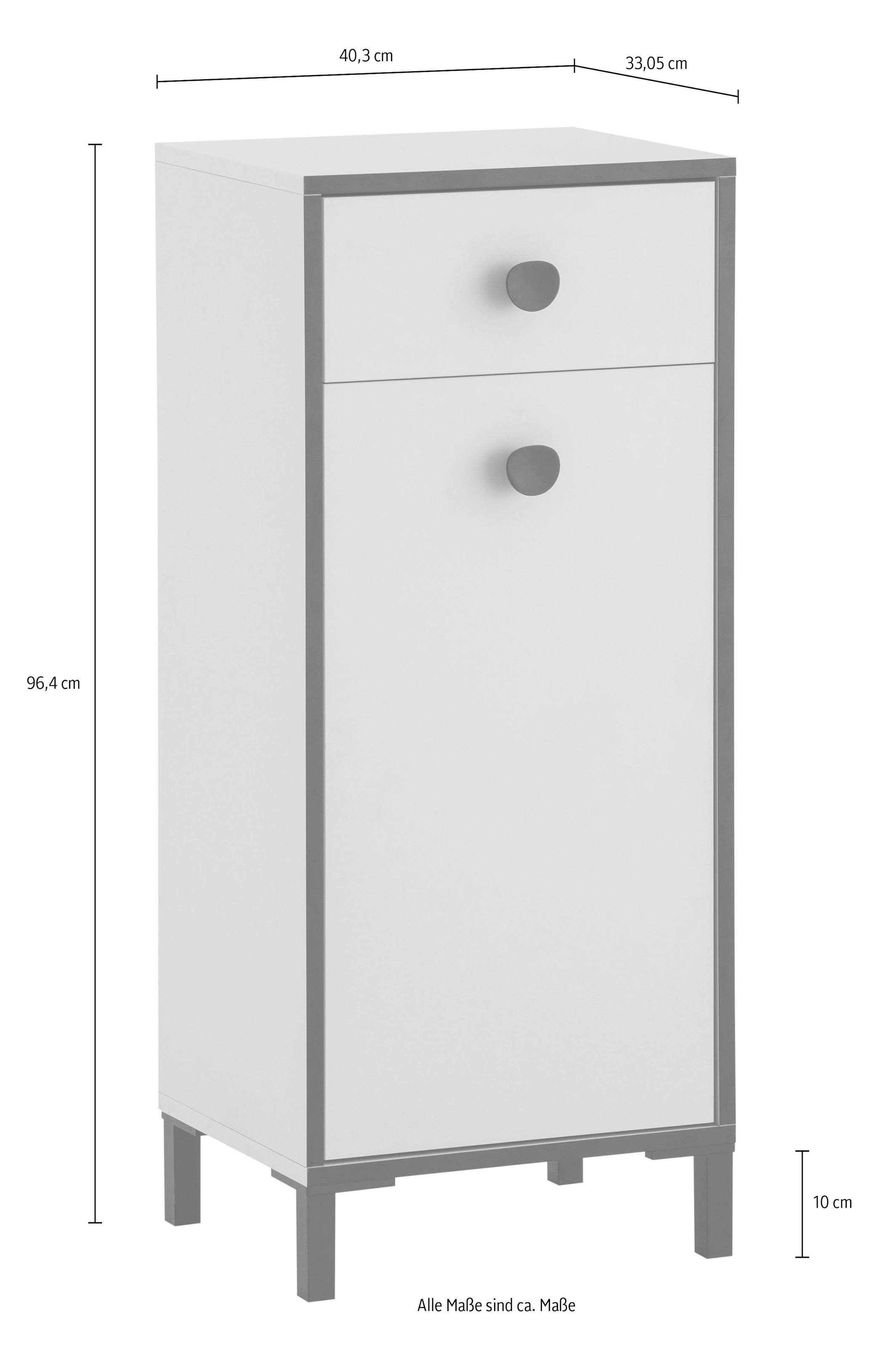 Schildmeyer Highboard »Edda, Breite 40,3 cm, eine Tür & eine Schublade« Made in Germany