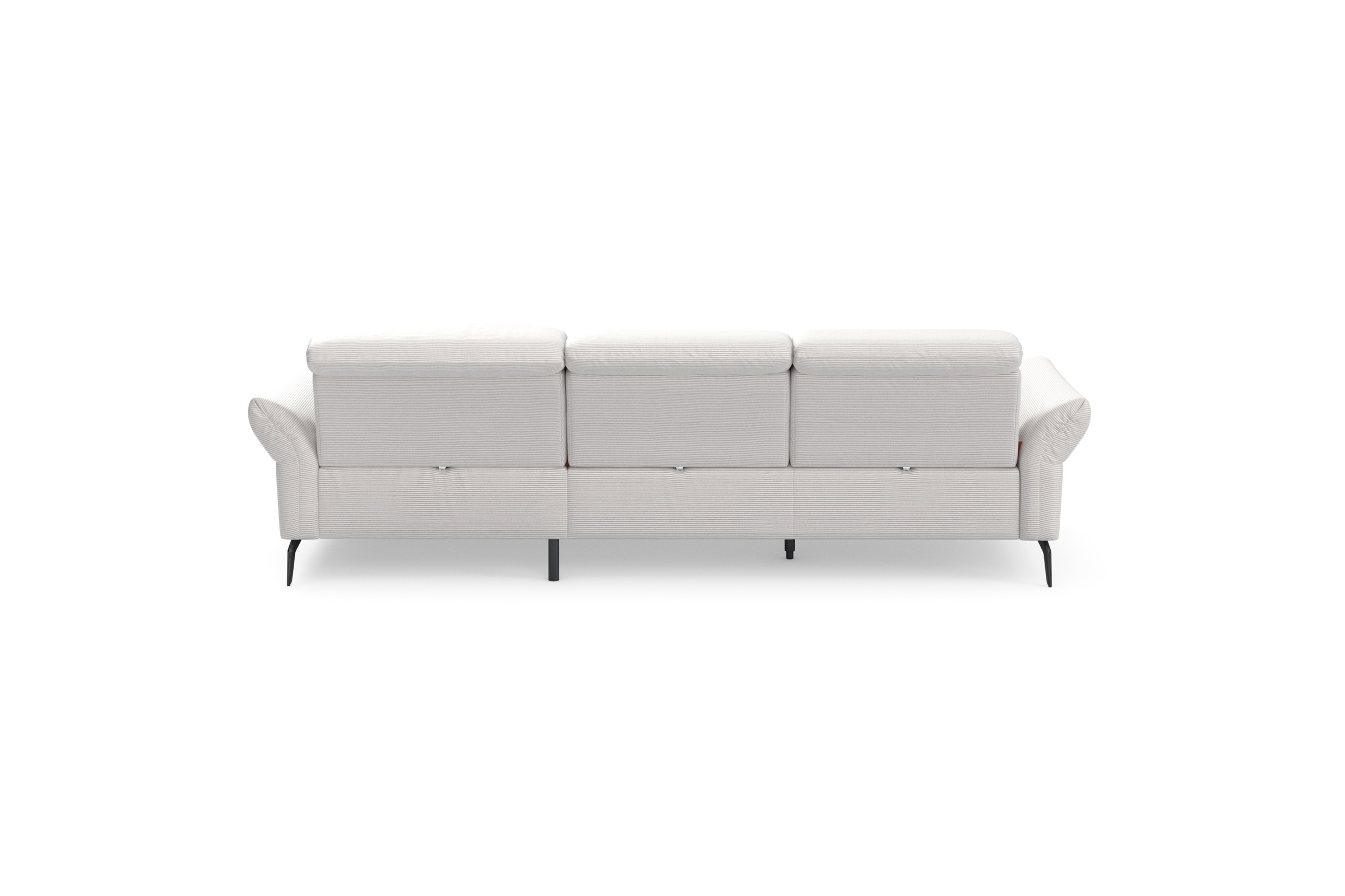 INOSIGN Ecksofa »Coco L-Form«, Sitztiefen-, Arm- und Kopfteilverstellung, Cord-Bezug, Fusshöhe 15 cm