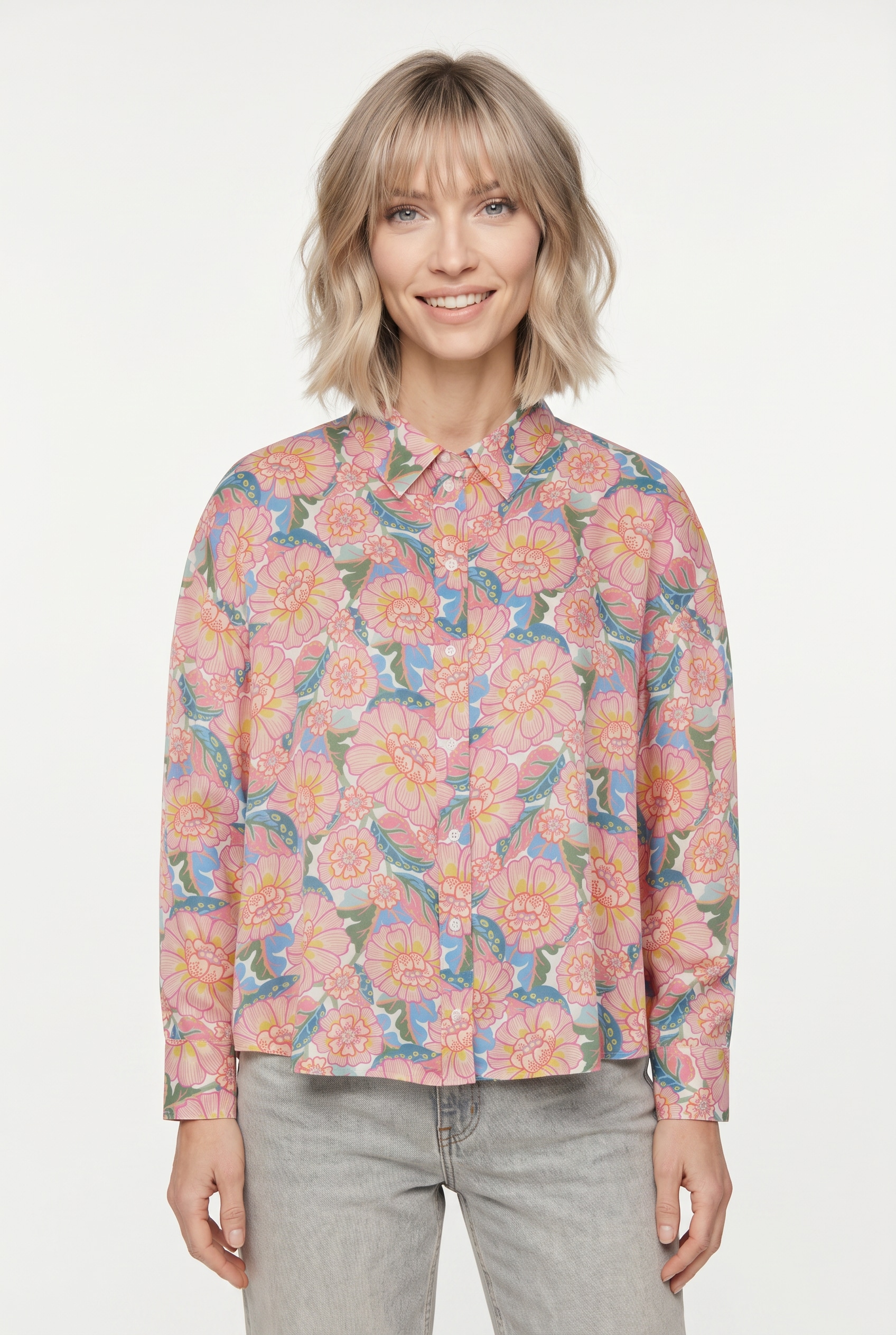 Image of RICHROYAL Langarmbluse im Liberty-Blumenprint