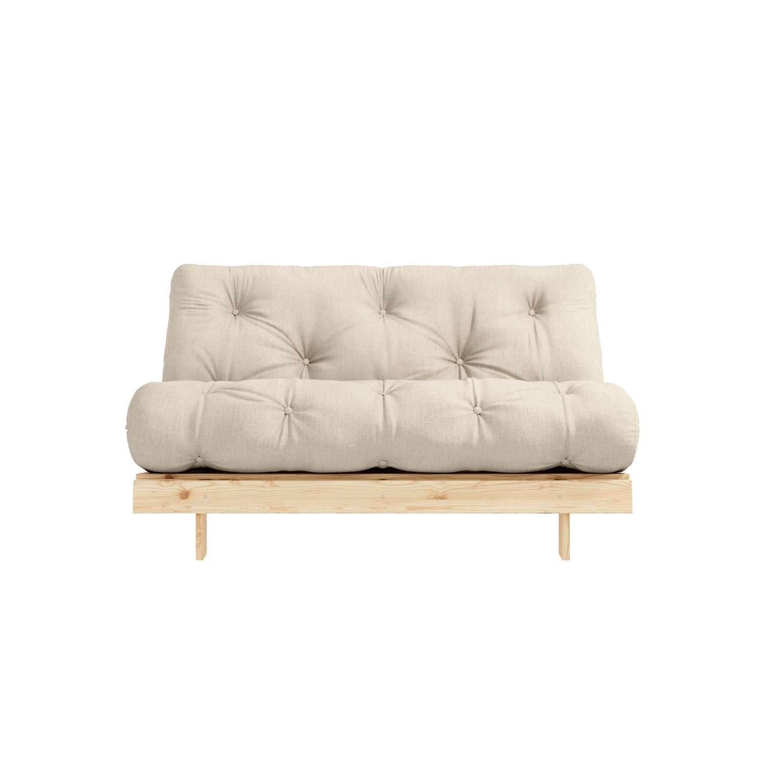 Karup Design Daybett "Roots Sofa Bed, Schlafsofa, Bettfunktion, FSC-Massivholz," Inkl. Futonmatratze, Made in Europe, langlebig, B: 140 oder 160 cm