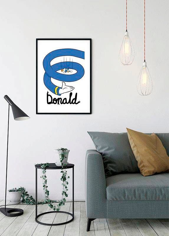 Komar Bild »Donald Duck Spiral«, Disney, (1 St.), Wandbild zur Dekoration im Kinderzimmer - ohne Rahmen
