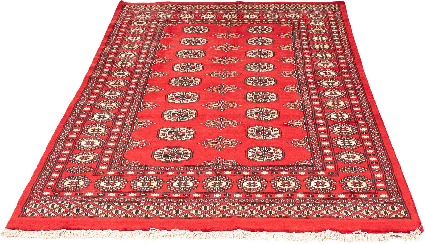 Image of morgenland Orientteppich »Pakistan - 183 x 118 cm - rot«, rechteckig, 6 mm Höhe, Wohnzimmer, Handgeknüpft, Einzelstück mit Zertifikat bei Ackermann Versand Schweiz