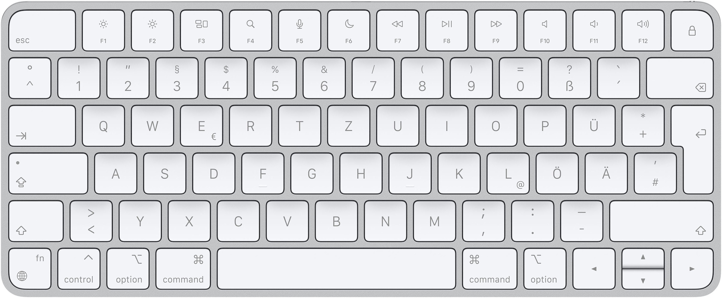 Image of Apple Apple-Tastatur "Magic Keyboard" (Angenehmes Tippen Lautstärkeregler Multimedia-Tasten USB-Anschluss iOS Sondertasten)