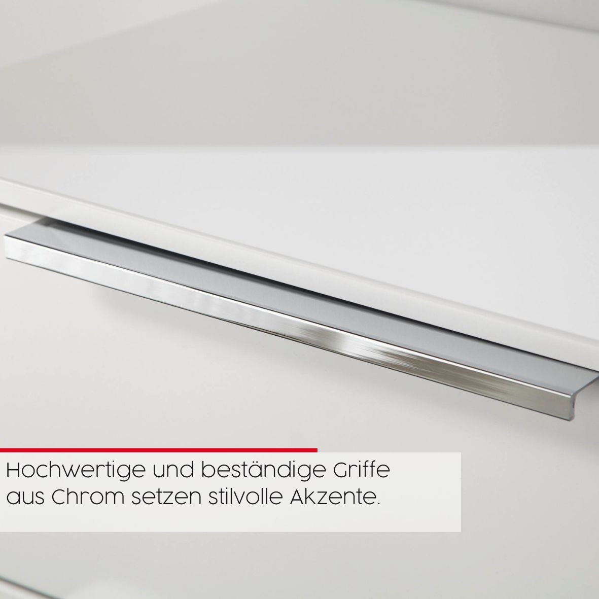 rauch Commode combinée »Kommode Türkommode Sideboard Kombikommode FLIPP mit Glasfront« Largeur 200 cm avec 4 étagères,  3 portes avec 5 tiroirs et fonction soft-close ainsi que façade en verre