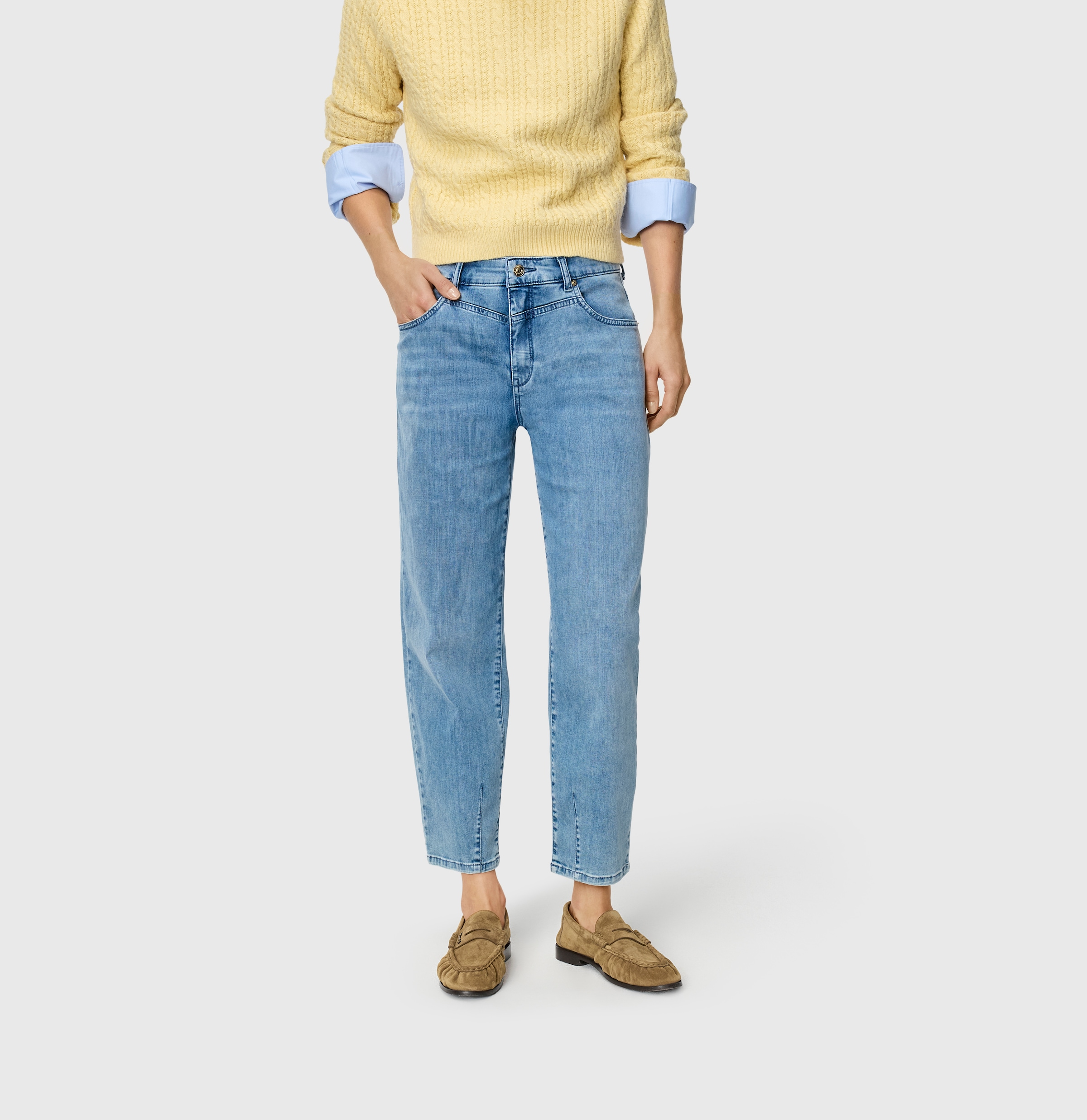 Image of MAC Straight-Jeans mit Taschen