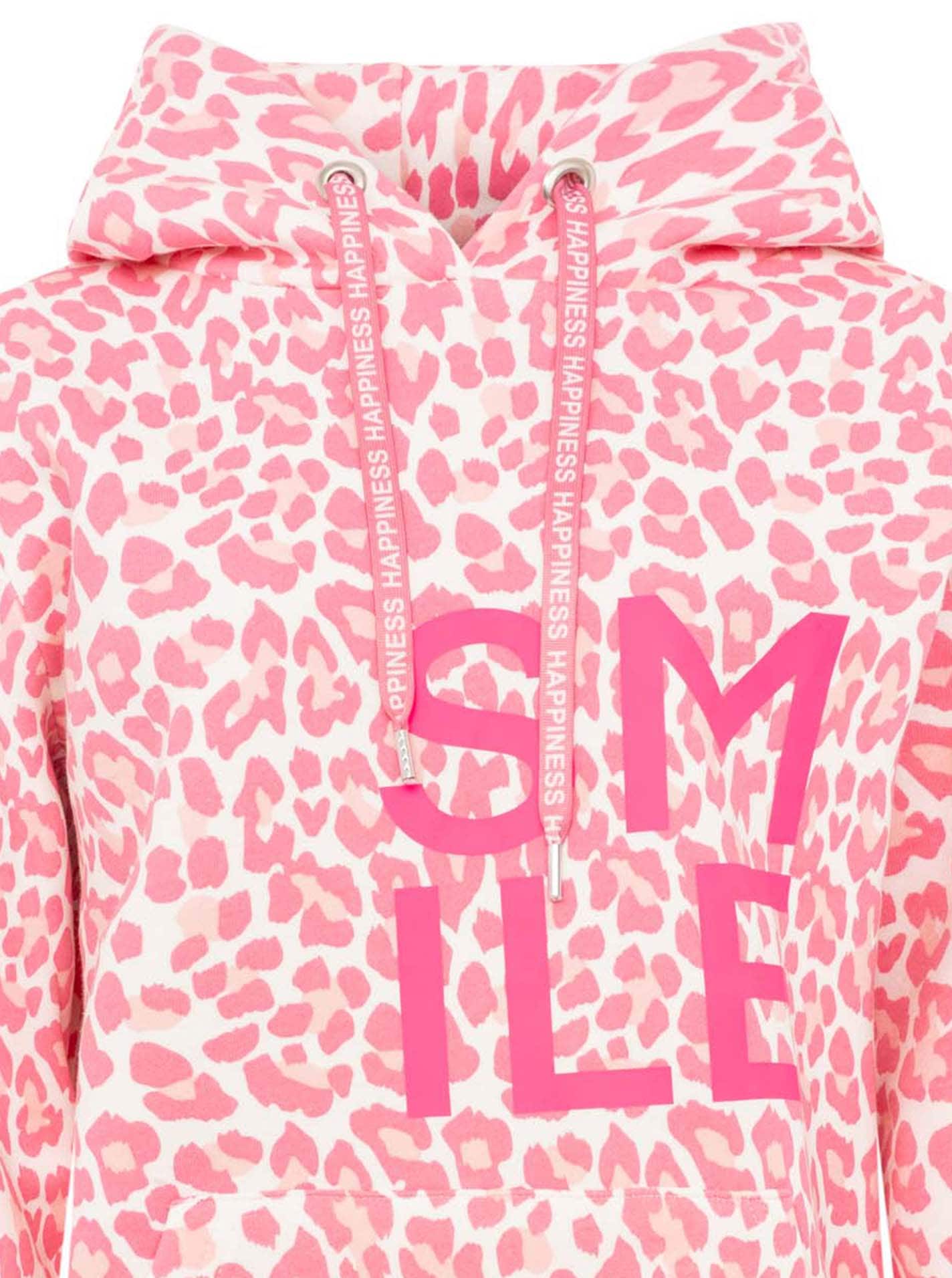 Zwillingsherz Hoodie »"Alissa Leo AOP"«, avec imprimé SMILE, capuche, motif léopard
