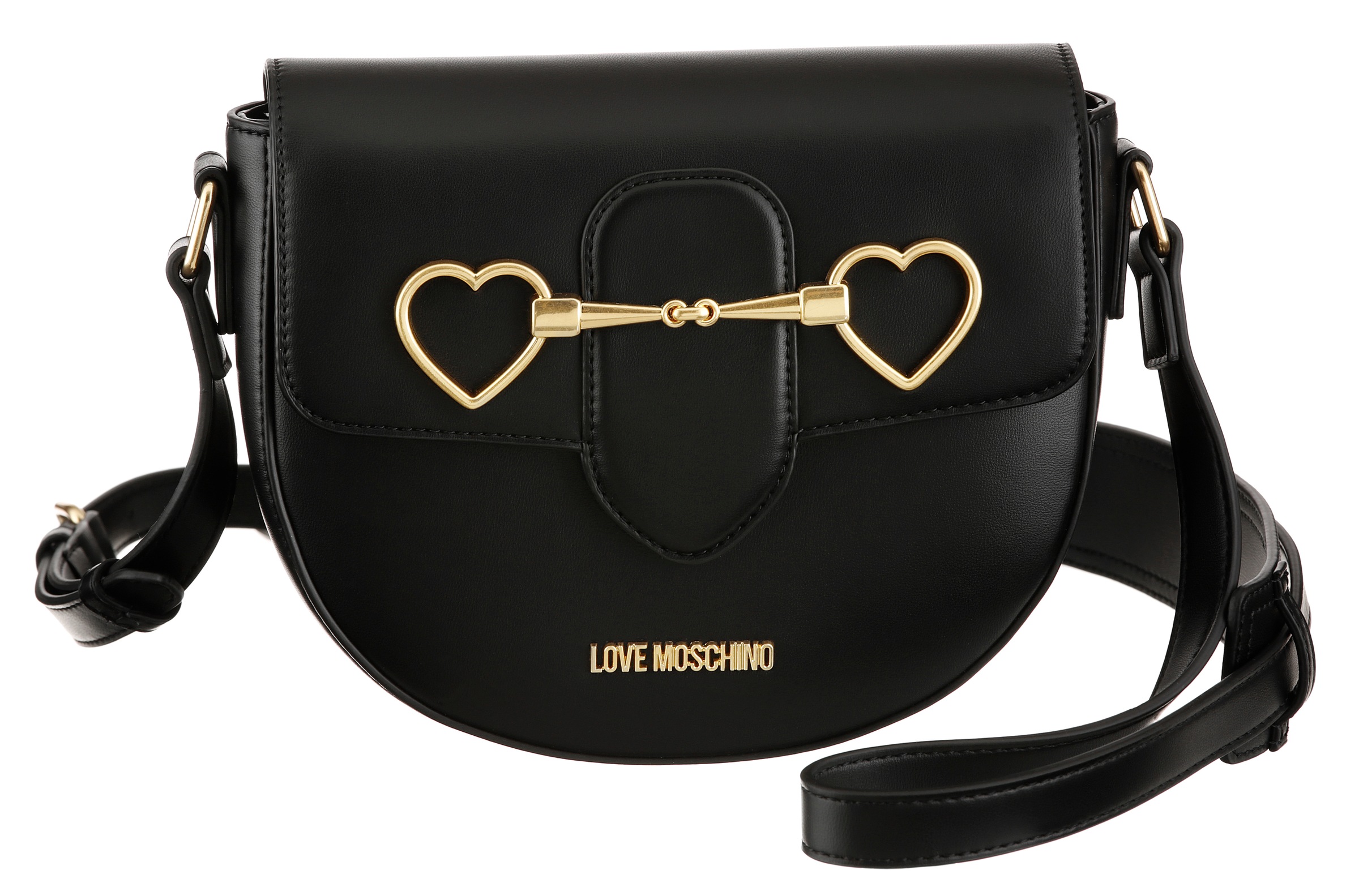 Image of LOVE MOSCHINO Umhängetasche, mit goldfarbenen Herz Details bei Ackermann Versand Schweiz