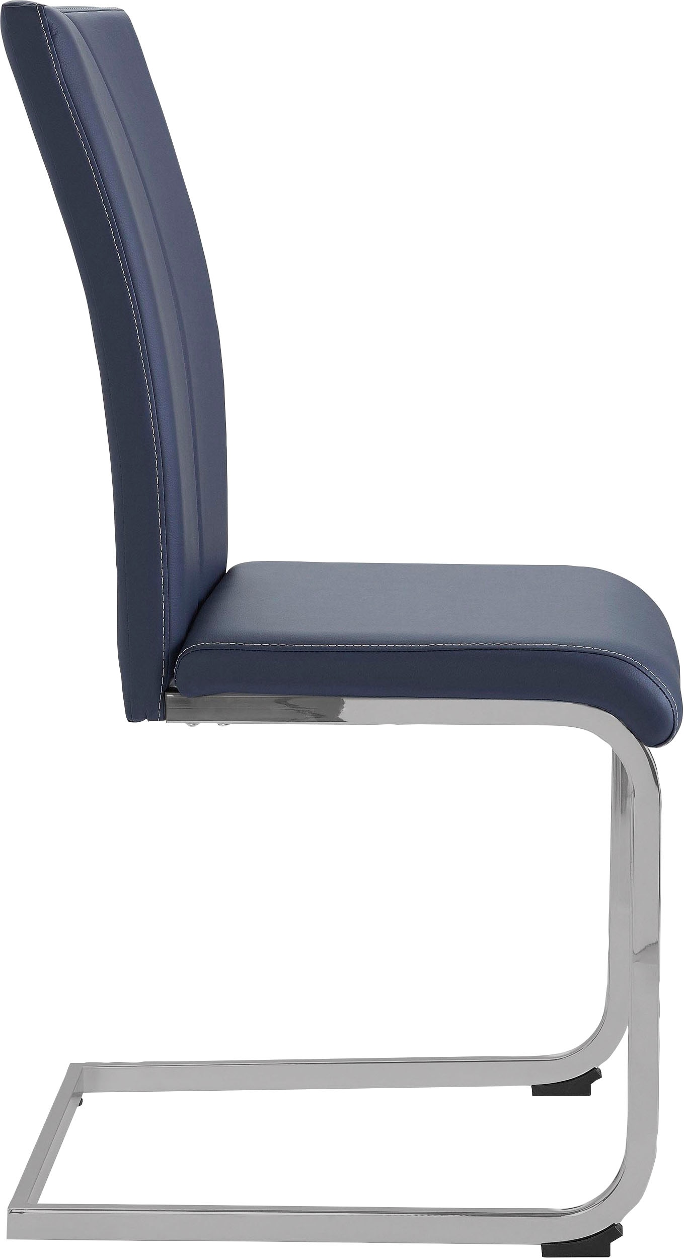Home affaire Chaise cantilever »Nils« (Ensemble) 2 cuisChaise supportant jusqu’à 120 kg, structure métal aspect chrome ou noir