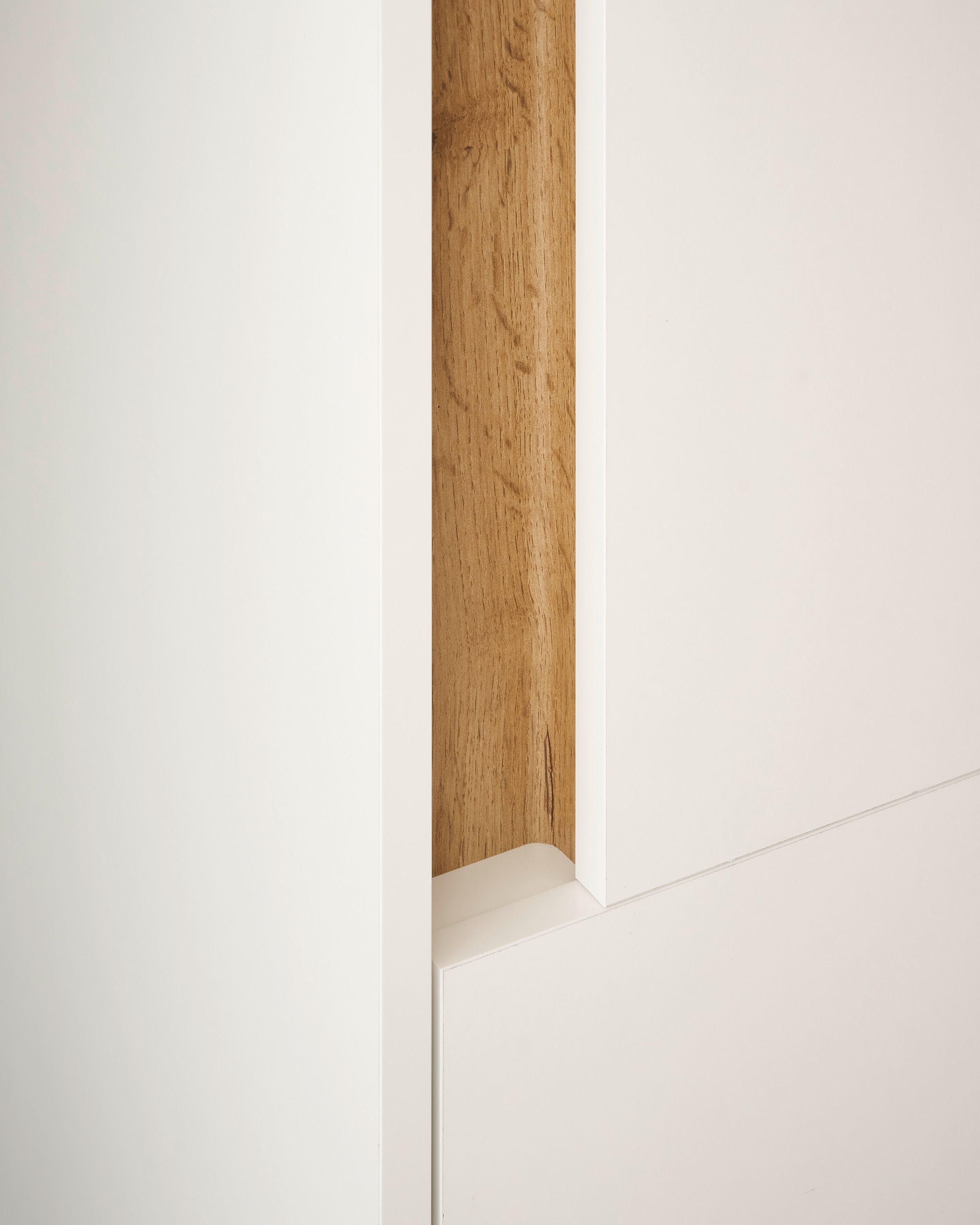 INOSIGN Armoire intermédiaire »CITY/GIRON, Badschrank mit Griffmulde, Hochschrank in zeitlosem Design« in den Farben Weiss und Anthrazit verfügbar, viel Stauraum