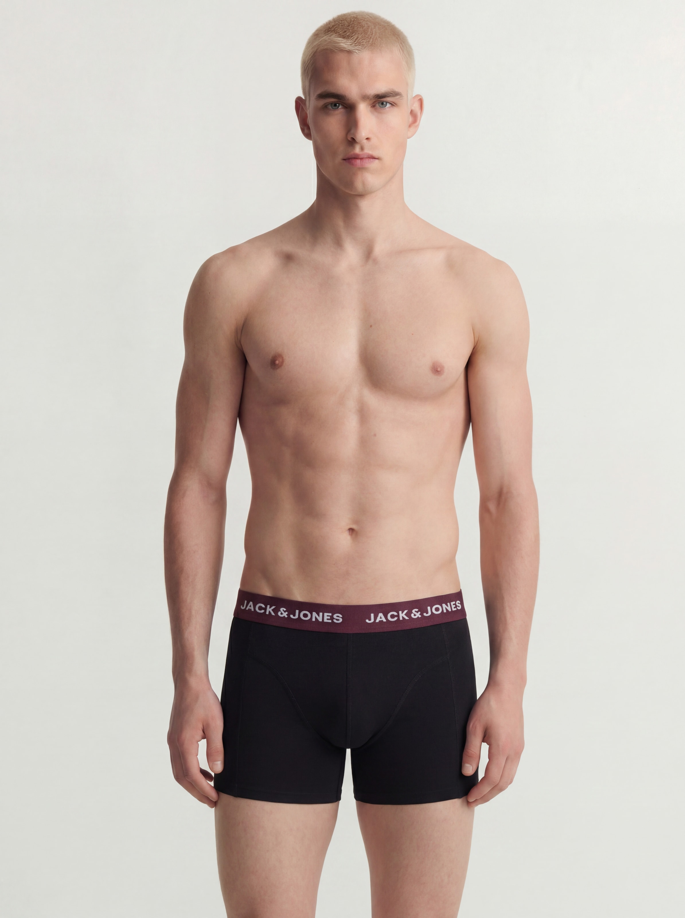 Jack & Jones Tronc »JACOLIVER SOLID TRUNKS 5 PACK BOX« Paquet, 5 cuis Baumwollmischung