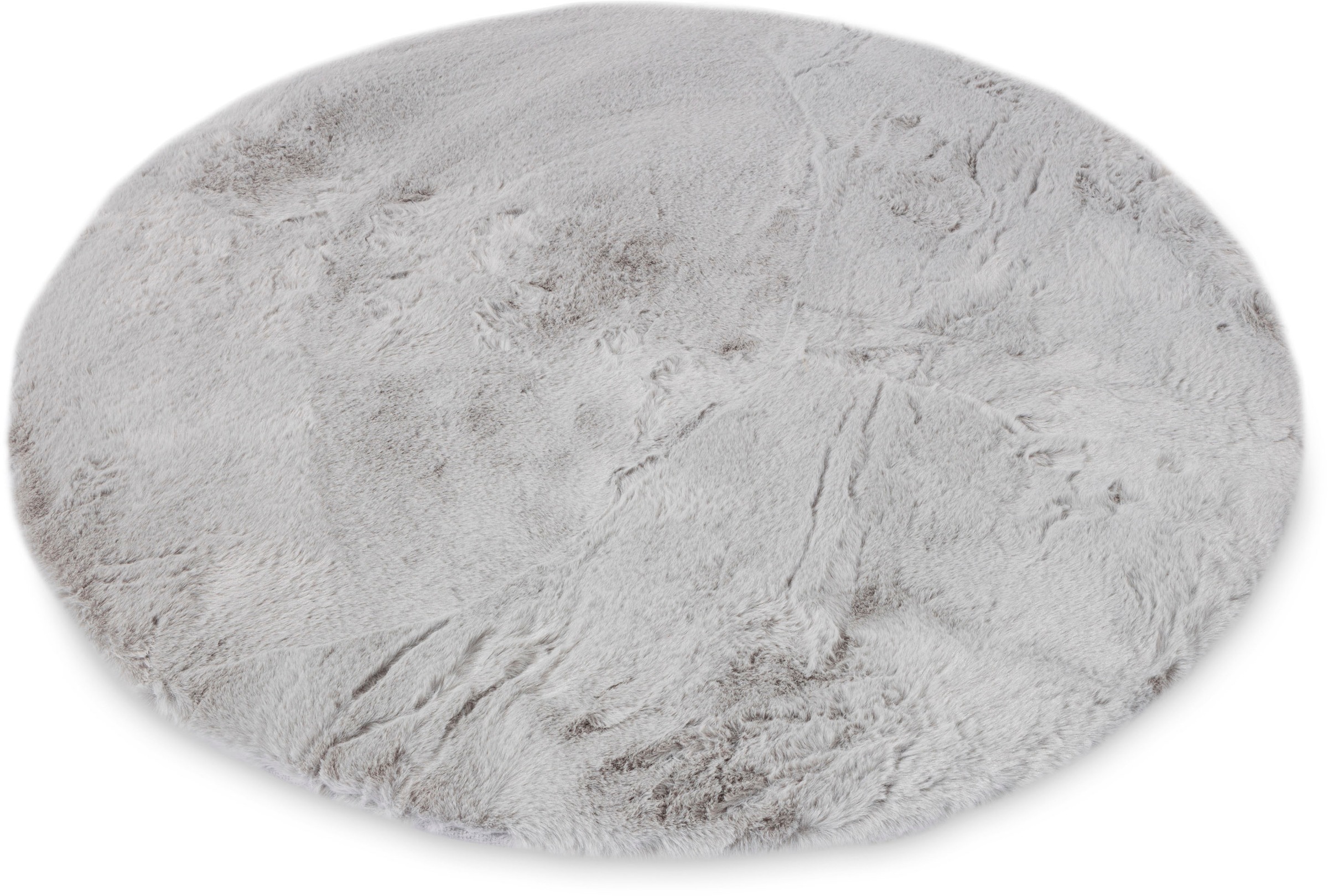 Image of Gino Falcone Fellteppich »Kuschelteppich Chiara«, rund, 30 mm Höhe, Kunstfell, Kaninchenfell-Haptik, besonders weicher Langflor, ideal im Wohnzimmer & Schlafzimmer bei Ackermann Versand Schweiz
