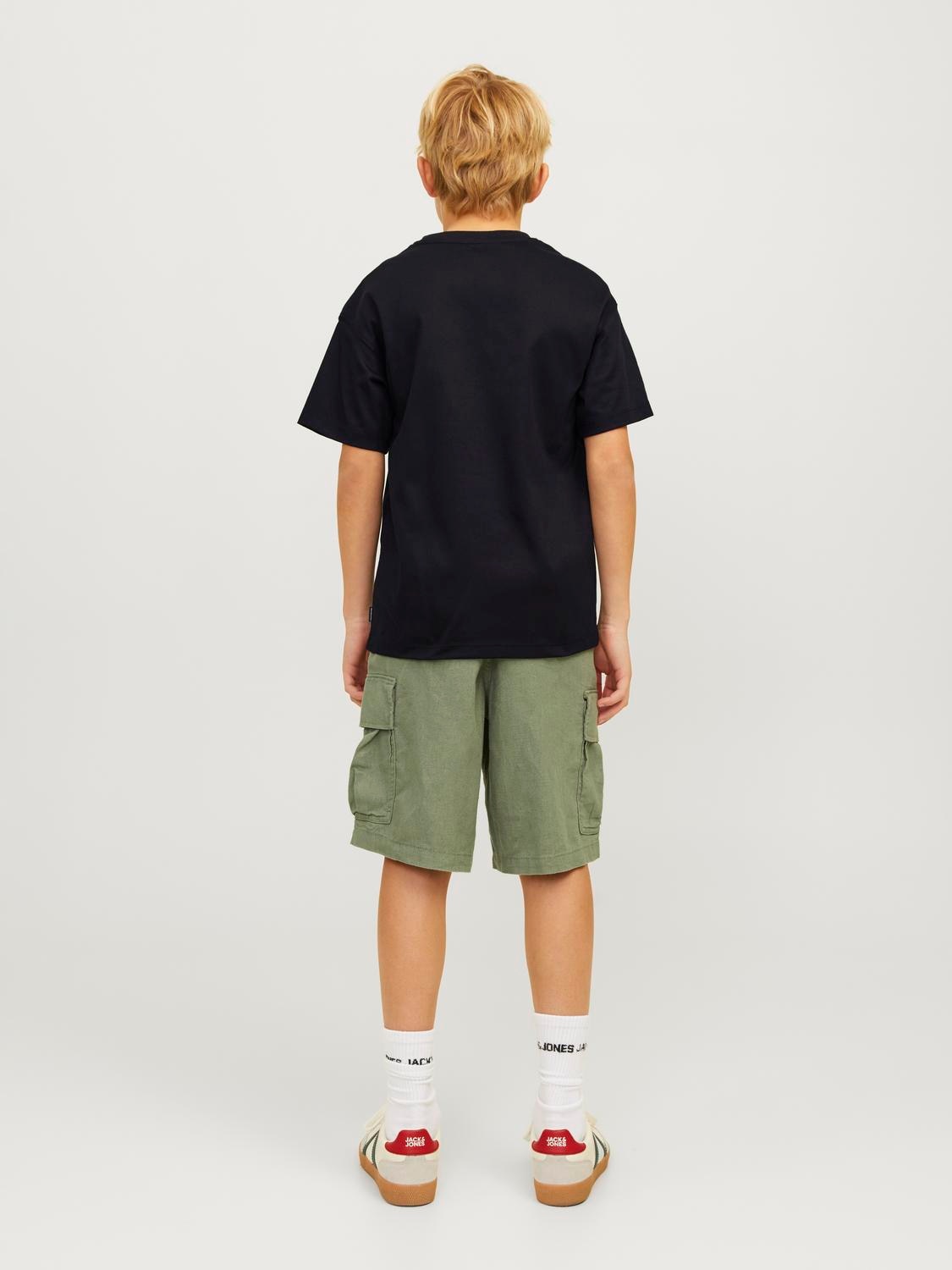 Jack & Jones Junior Rundhalsshirt »JJEURBAN bequem, pflegeleicht, modisch« unifarben, modisch, loose fit, Jersey, Rundhals