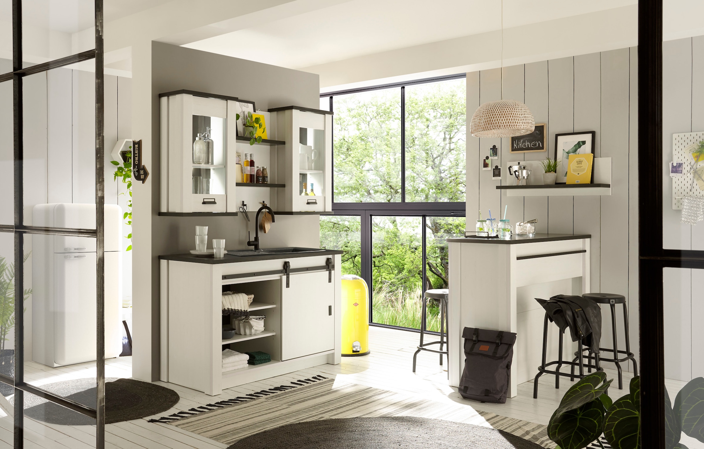 Home affaire Pantryküche »Sherwood« Breite 160 cm, ohne E-Geräte