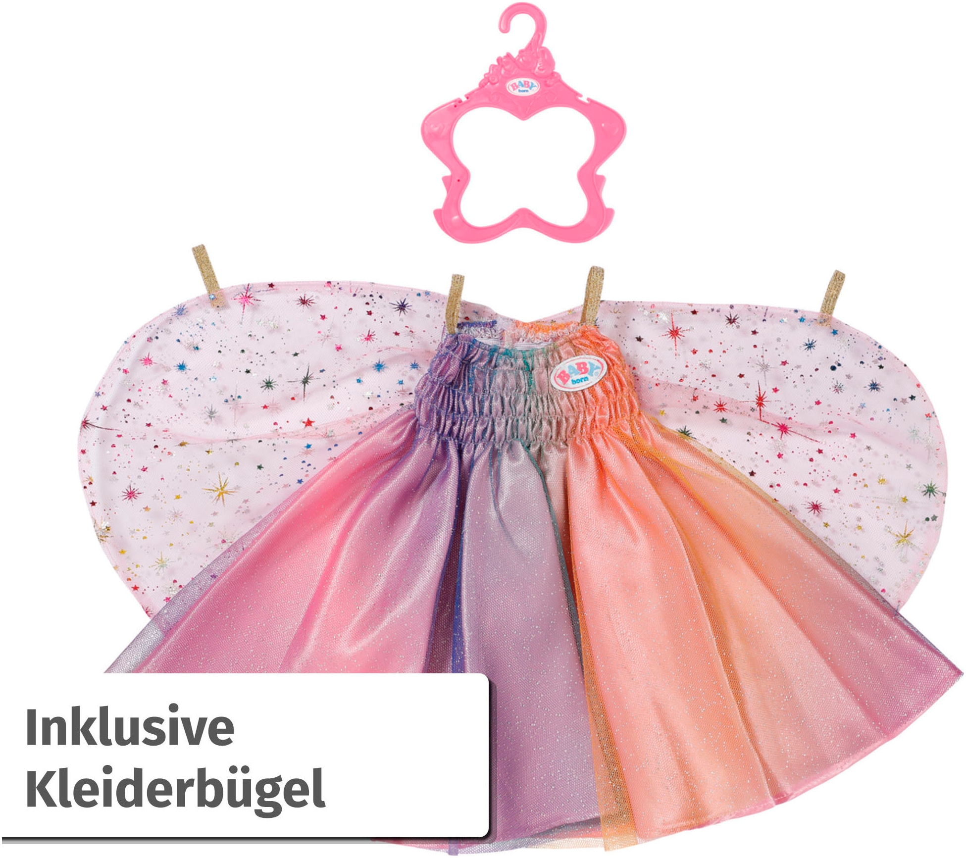 Baby Born Vêtements de poupées »Regenbogen Kleid, 43 cm«