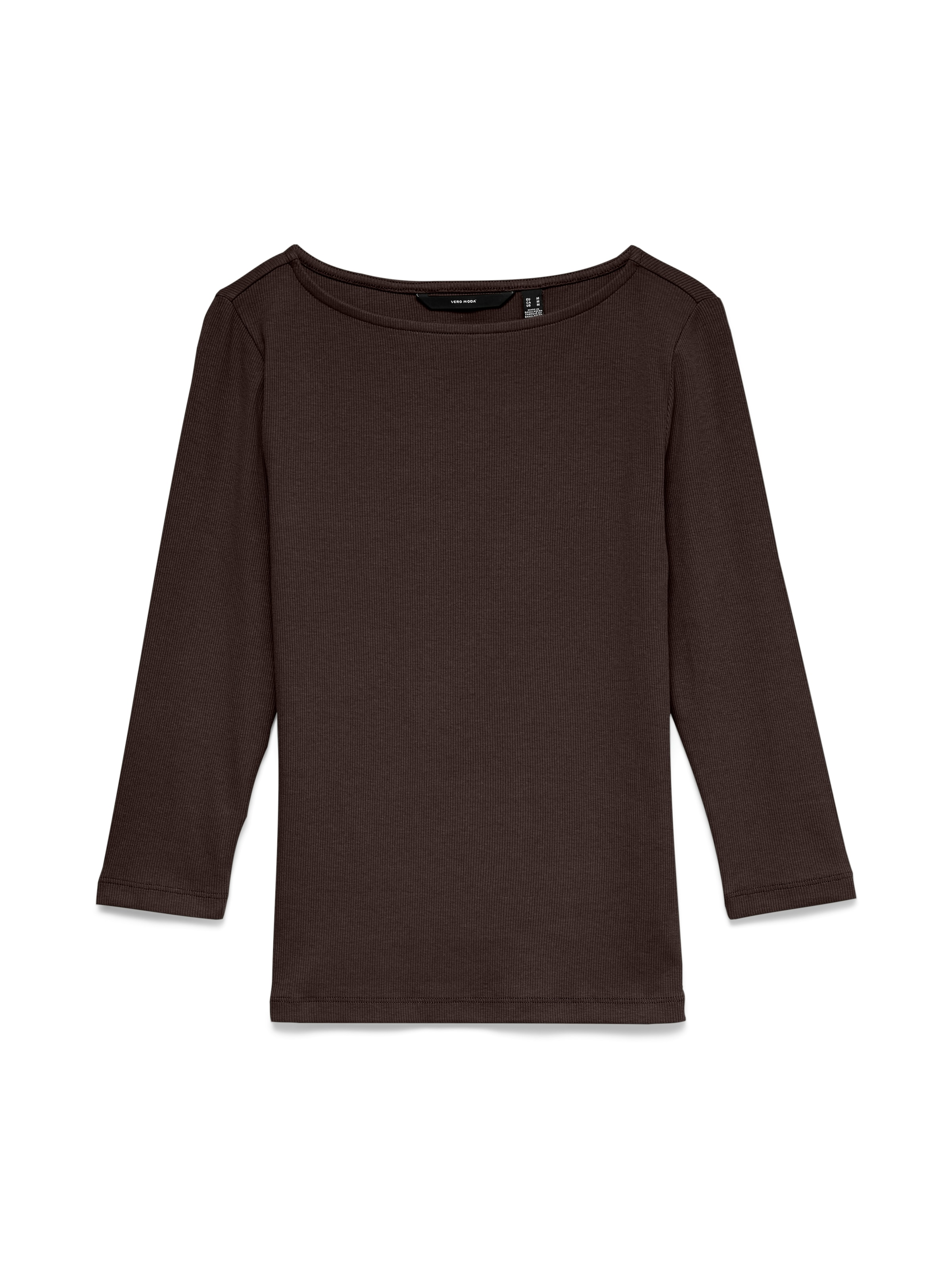 Vero Moda T-shirt »VMCHLOE PANDA 3/4 BOATNECK TOP JRS« Mélange de coton, coupe slim