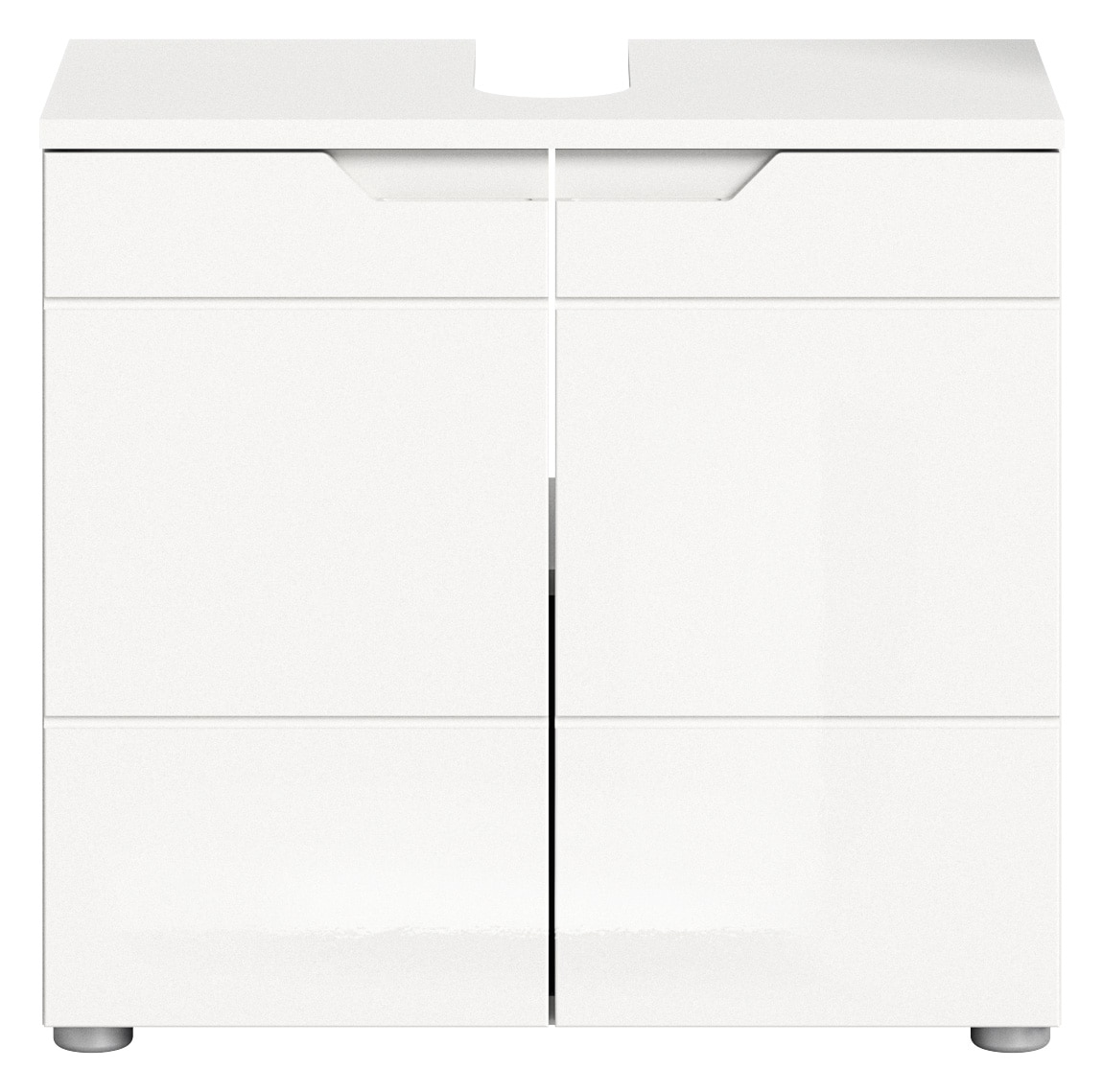 INOSIGN Armoire sous lavabo »CAPRI, Breite 63 cm, mit Siphonausschnitt,  2 Türen & 1 Einlegeboden« WBU, Unterschrank, Badschrank, Badunterschrank, Waschbeckenschrank