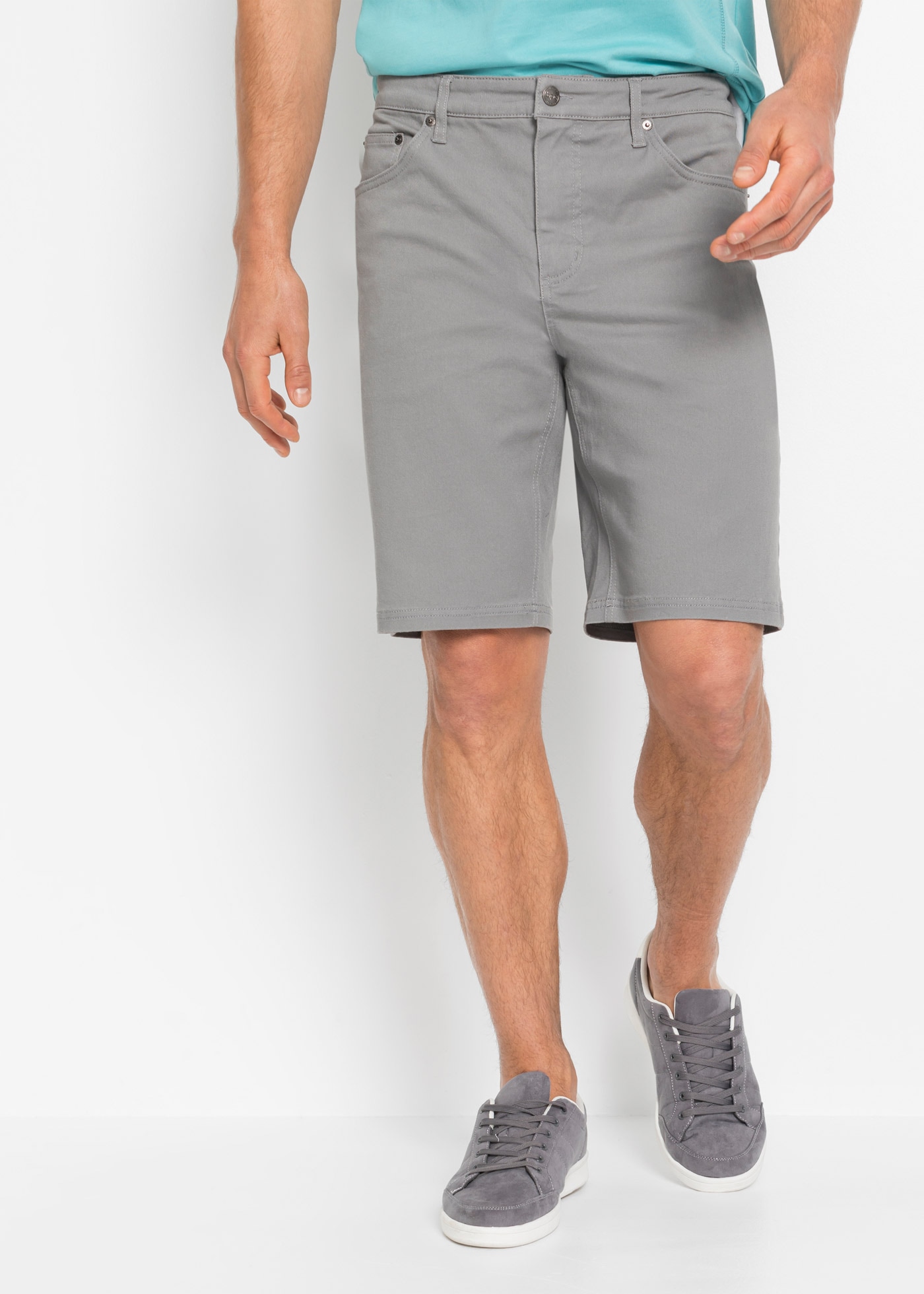 Image of bonprix Bermudas aus Baumwolle mit Elasthan, mit Stretchanteil, erhöhter Bund