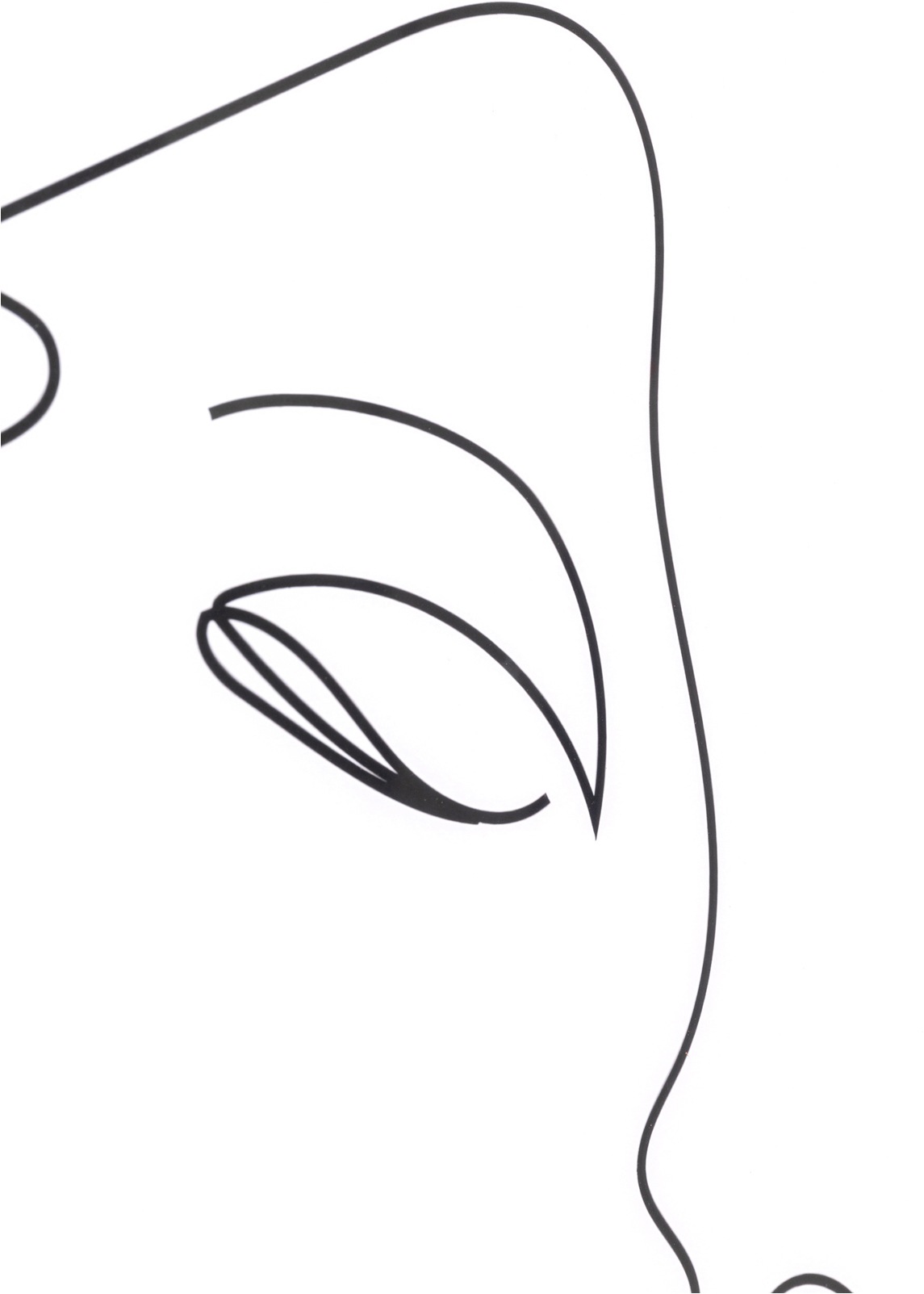 Kare Design Tableau avec cadre »Gerahmtes Bild Drawing Lady 63x93cm« 1, 