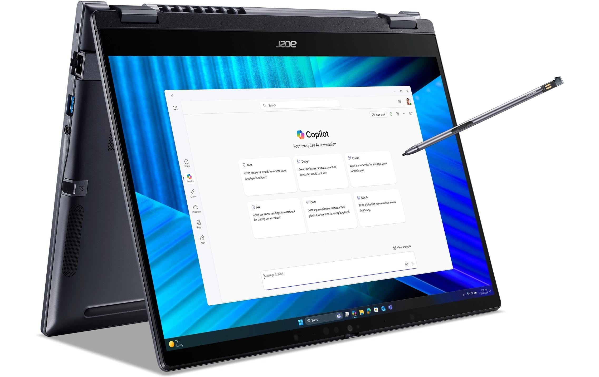 Acer Business-Notebook »TravelMate P4 Spin, 16 GB (TMP414RN-55-TCO-55Y6)«, 35,42 cm, / 14 Zoll, Intel, Core Ultra 5, Intel Graphics, 512 GB SSD