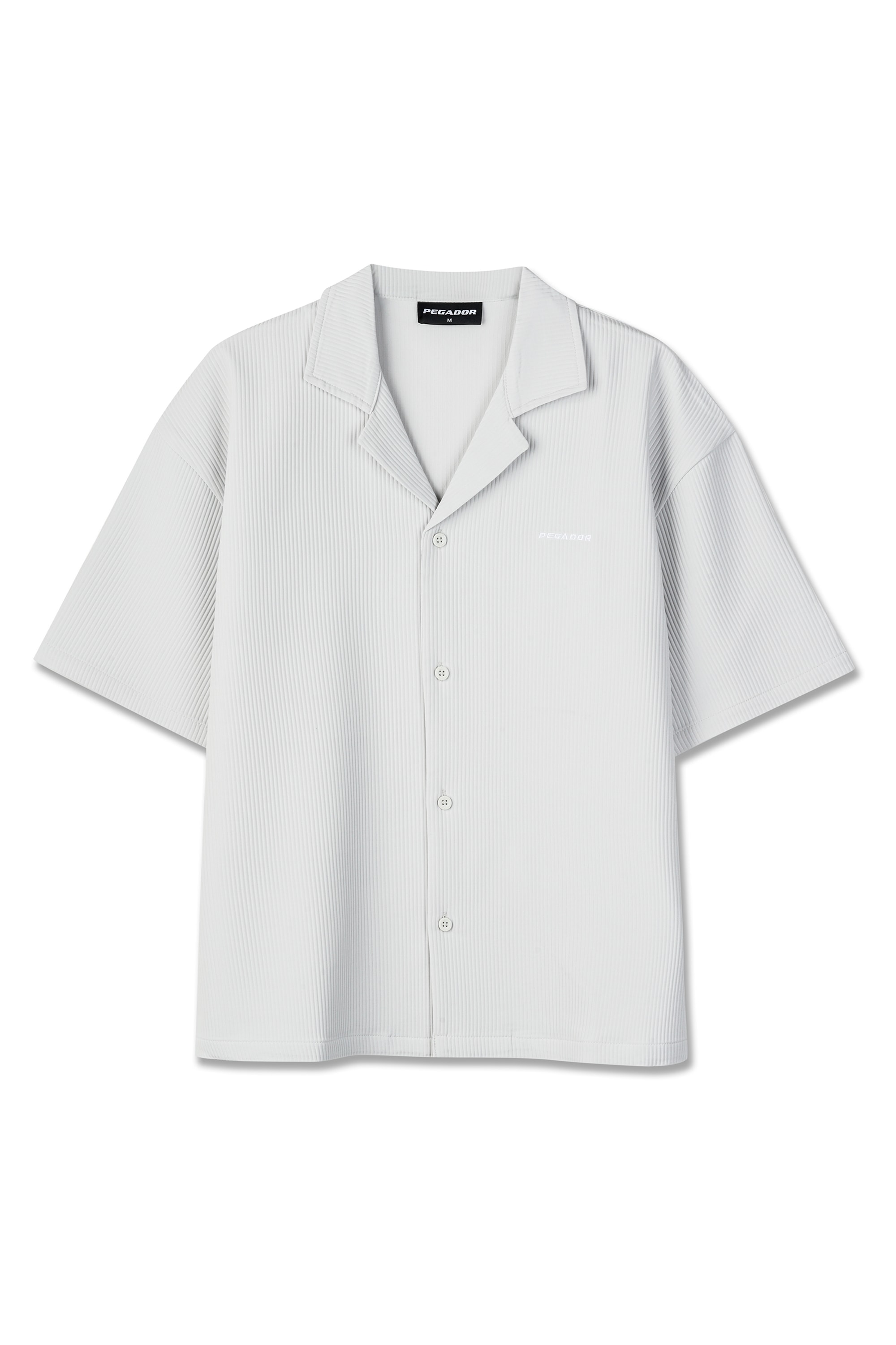 PEGADOR Chemise à manches courtes »TROY PLISSEE SUMMER SHIRT« mélange coton, coupe régulière