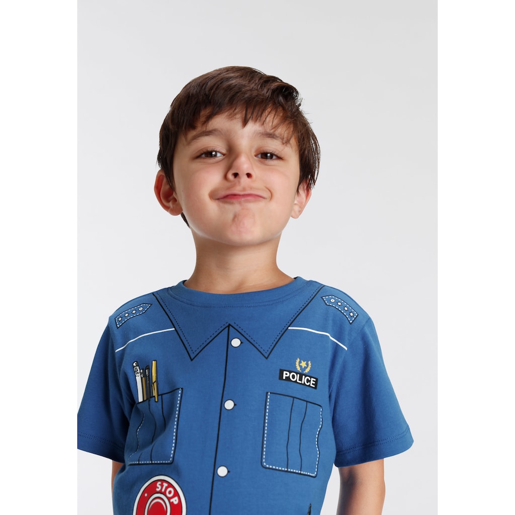 KIDSWORLD T-Shirt »POLIZEI«, Uniform Druck
