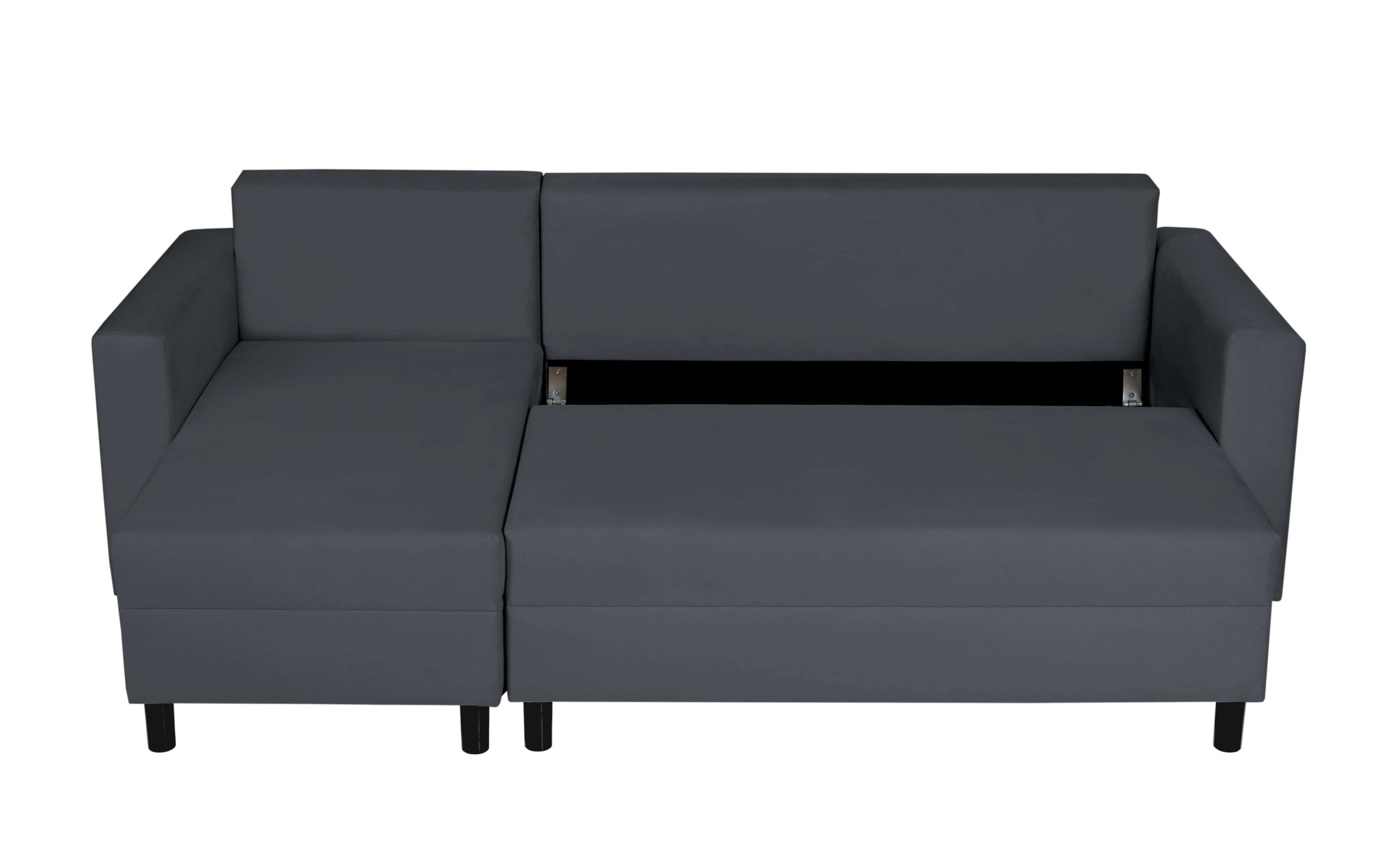 INOSIGN Ecksofa »GLENOE Schlafsofa mit Bettkasten, Recamiere beidseitig montierbar« L-Form, Masse B/T/H: 230/135/84,5 cm, Velvet & Struktur weich
