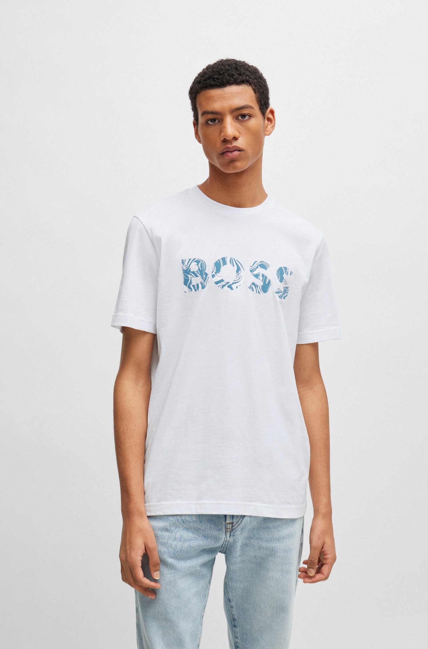 BOSS ORANGE T-Shirt »Te_Bossocean«, mit grossem Logodruck