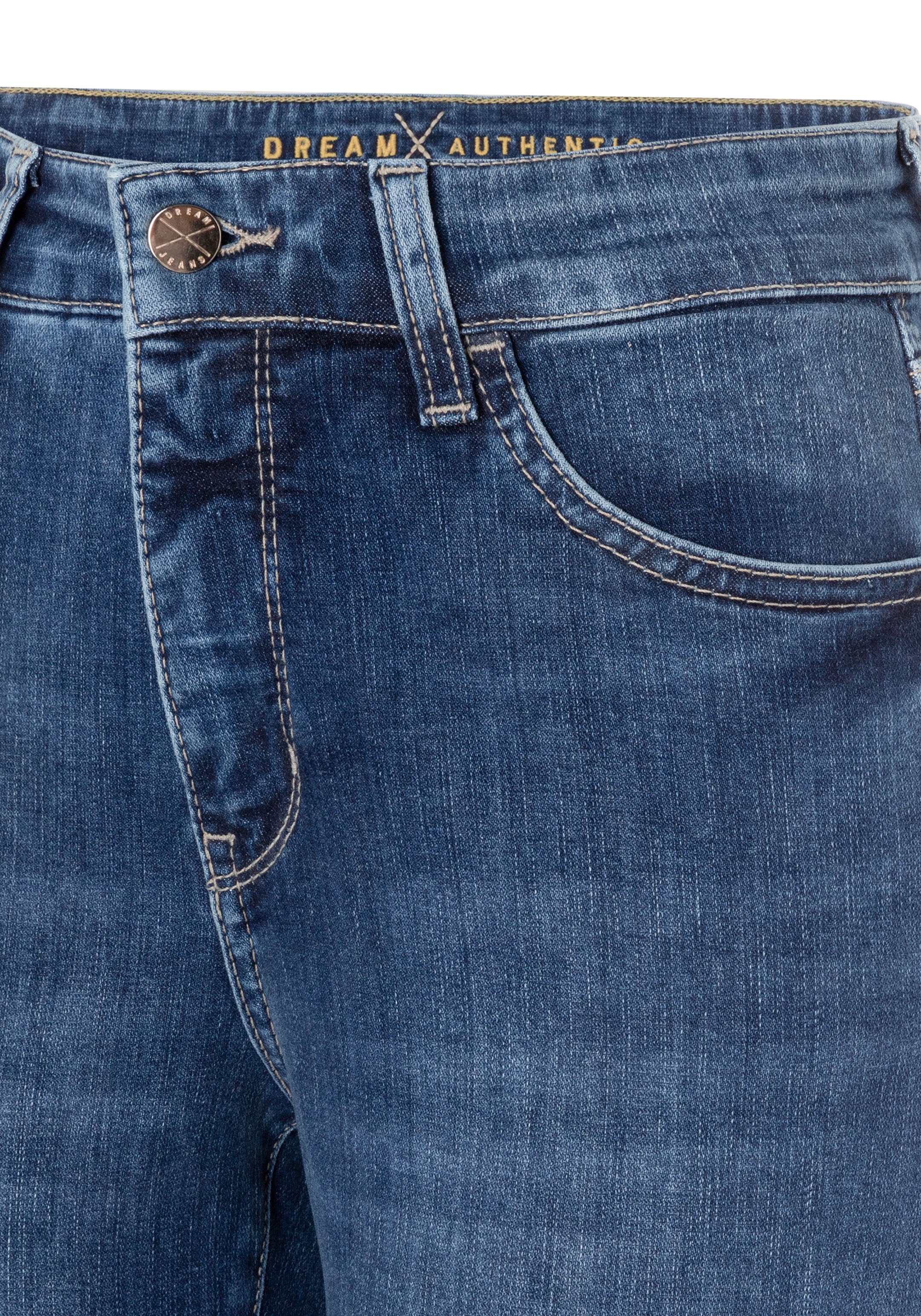 MAC Jeans 3/4 »Dream Kick« ourlet raccourci à la mode et légèrement évasé