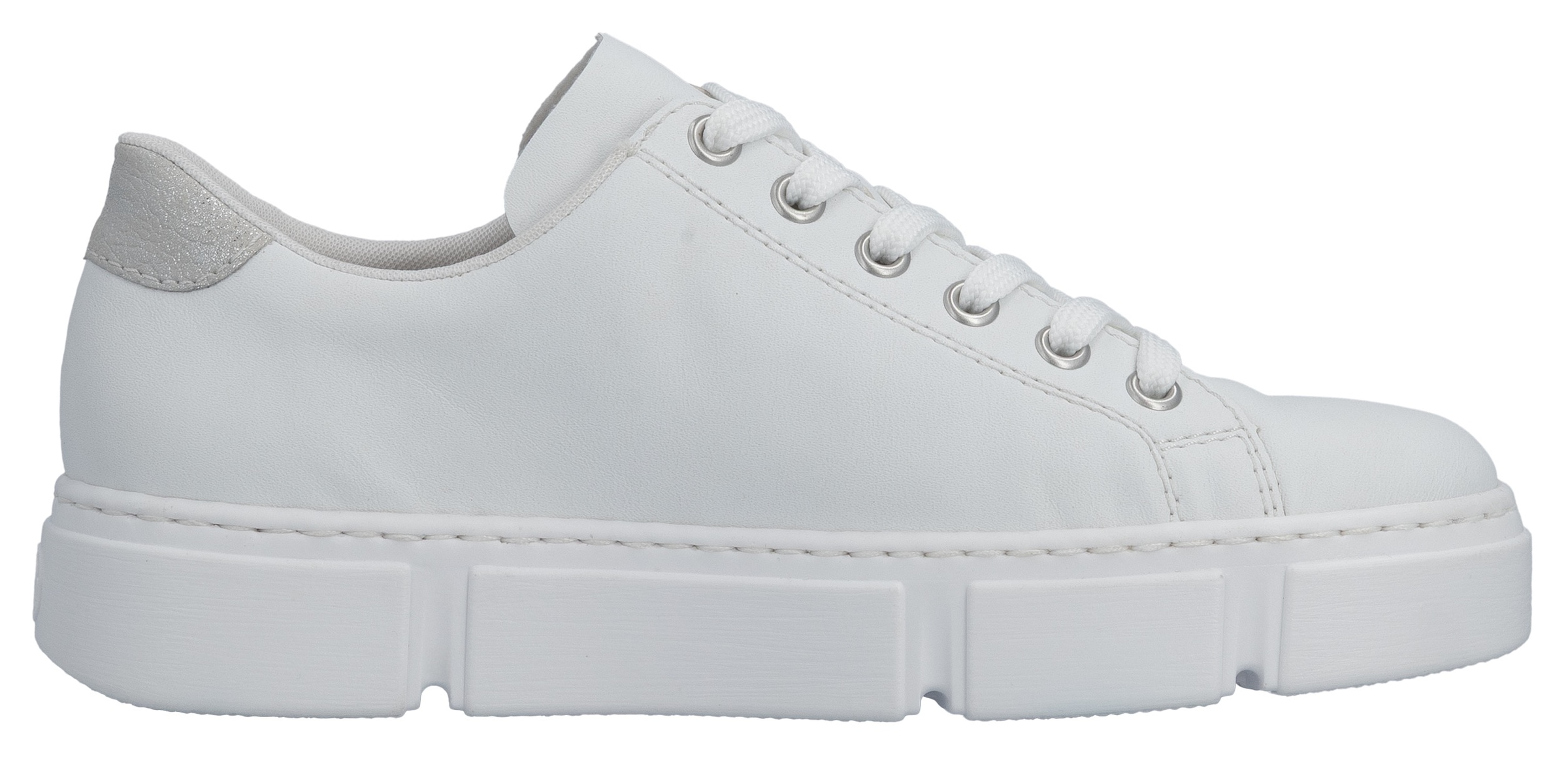 Rieker Baskets à plateforme  in monochromer Optik, Freizeitschuh, Halbschuh, Schnürschuh
